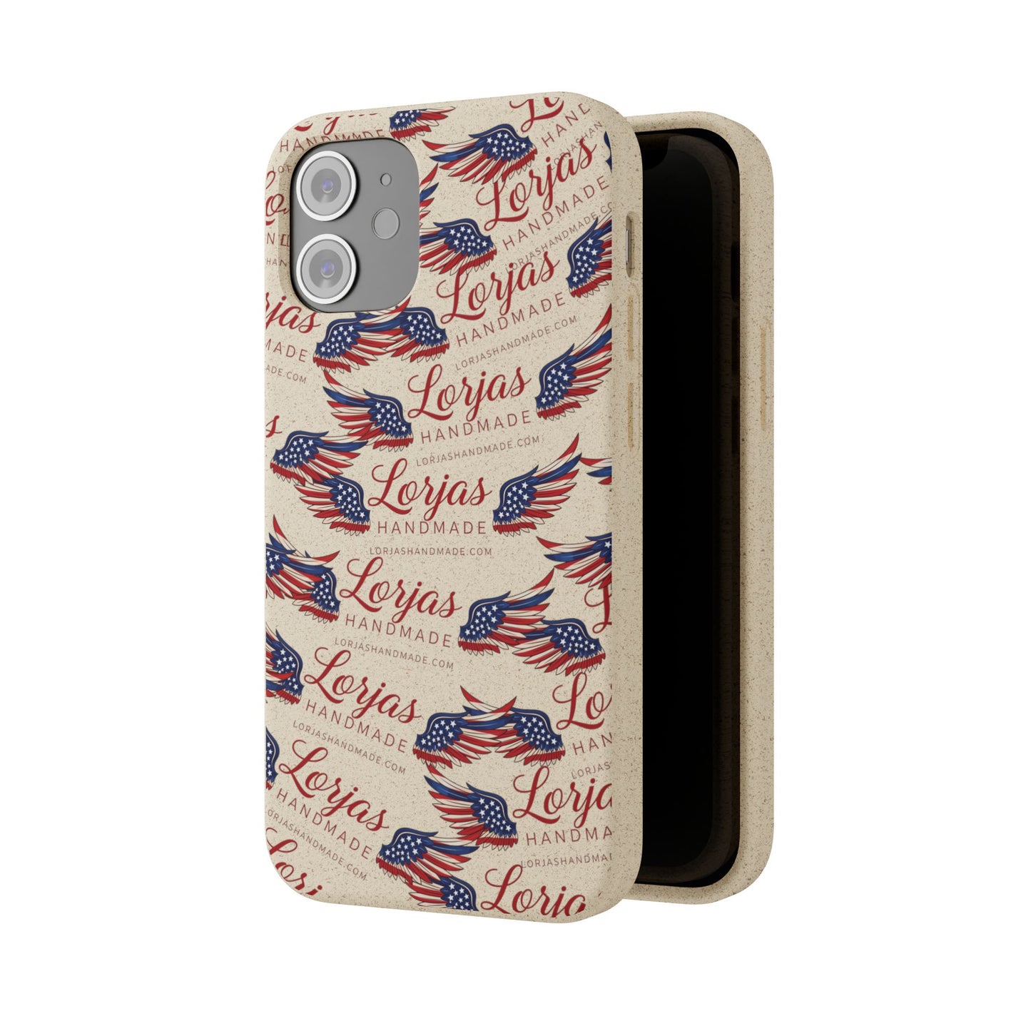 Biodegradable Phone Case — Eco-Friendly American Flag Design