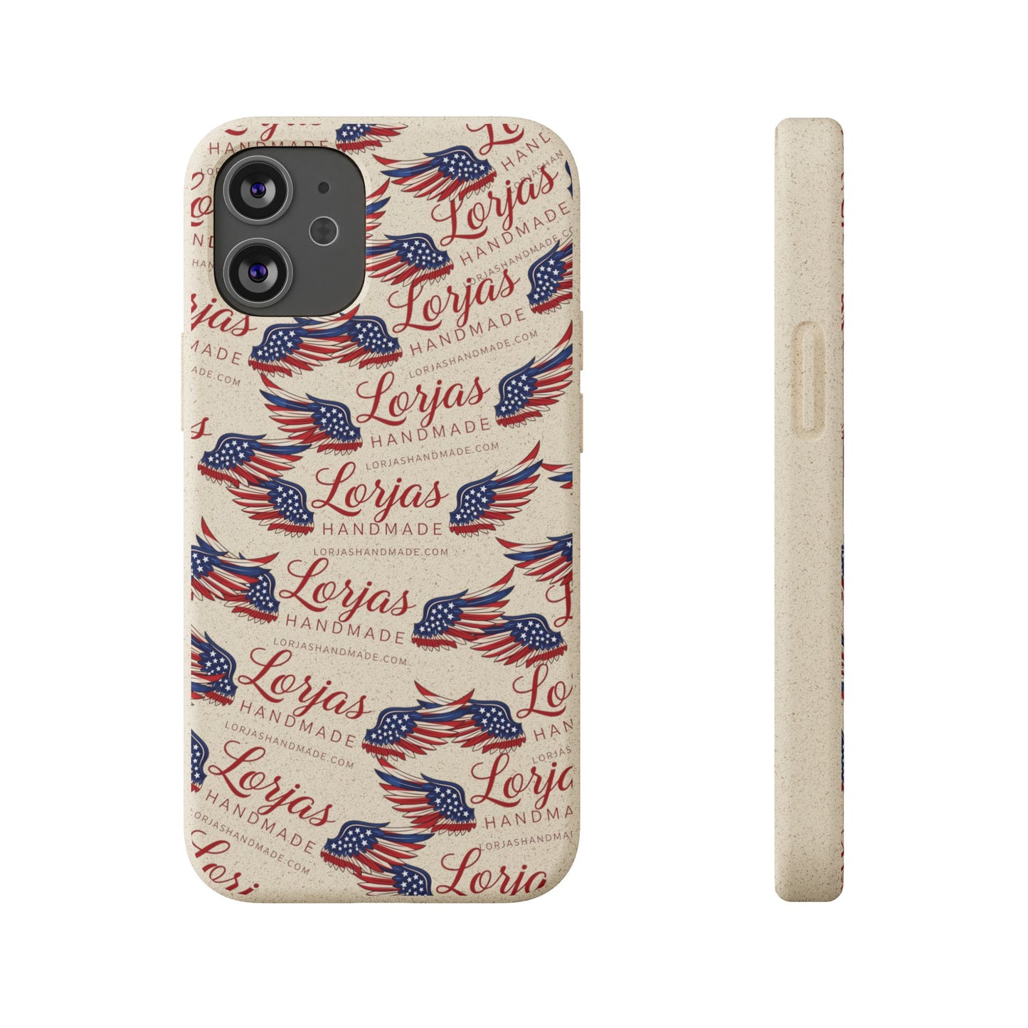 Biodegradable Phone Case — Eco-Friendly American Flag Design