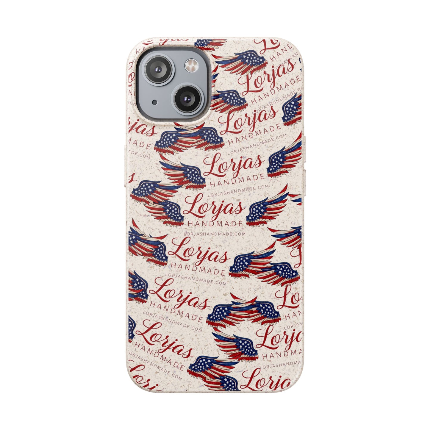Biodegradable Phone Case — Eco-Friendly American Flag Design