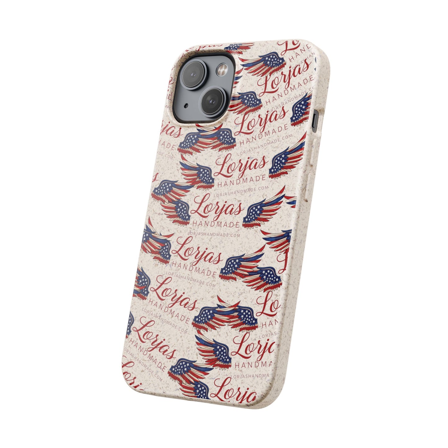 Biodegradable Phone Case — Eco-Friendly American Flag Design