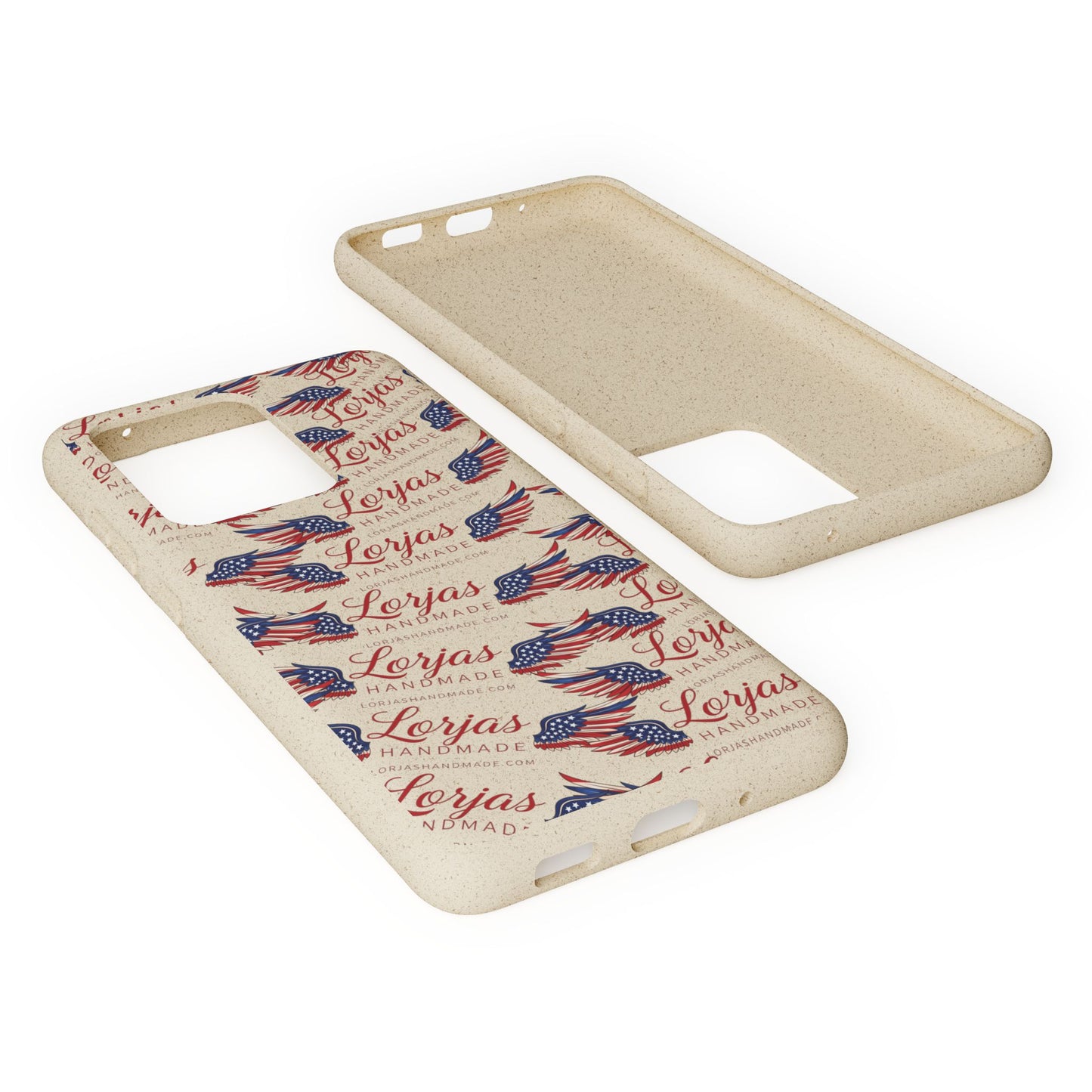 Biodegradable Phone Case — Eco-Friendly American Flag Design