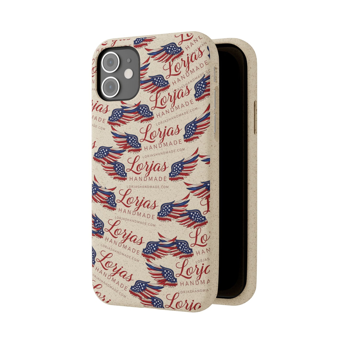 Biodegradable Phone Case — Eco-Friendly American Flag Design