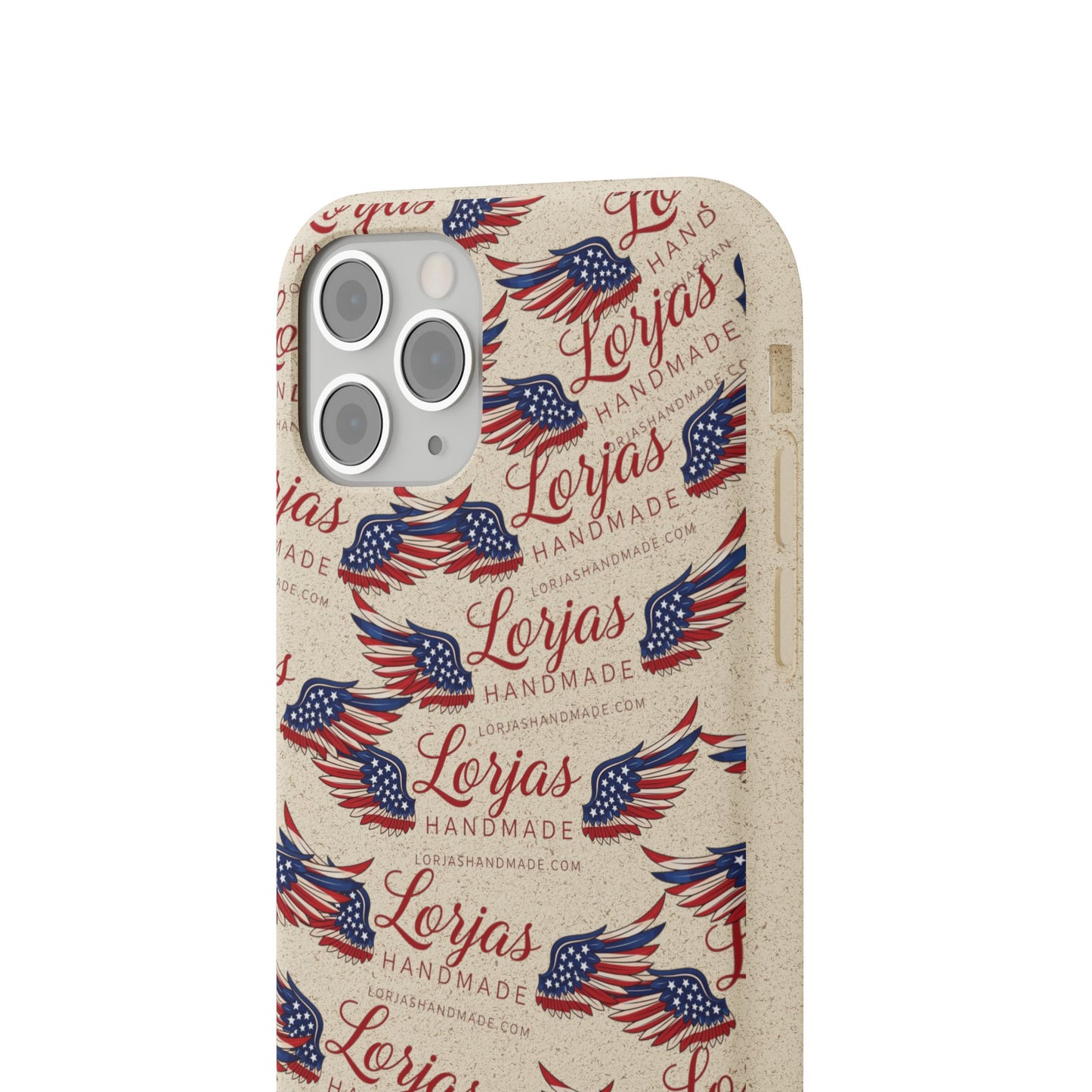 Biodegradable Phone Case — Eco-Friendly American Flag Design