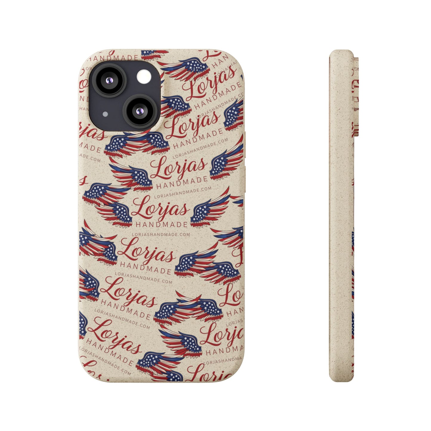 Biodegradable Phone Case — Eco-Friendly American Flag Design