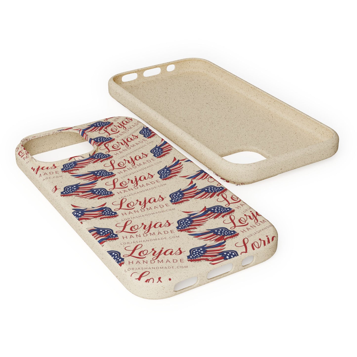 Biodegradable Phone Case — Eco-Friendly American Flag Design