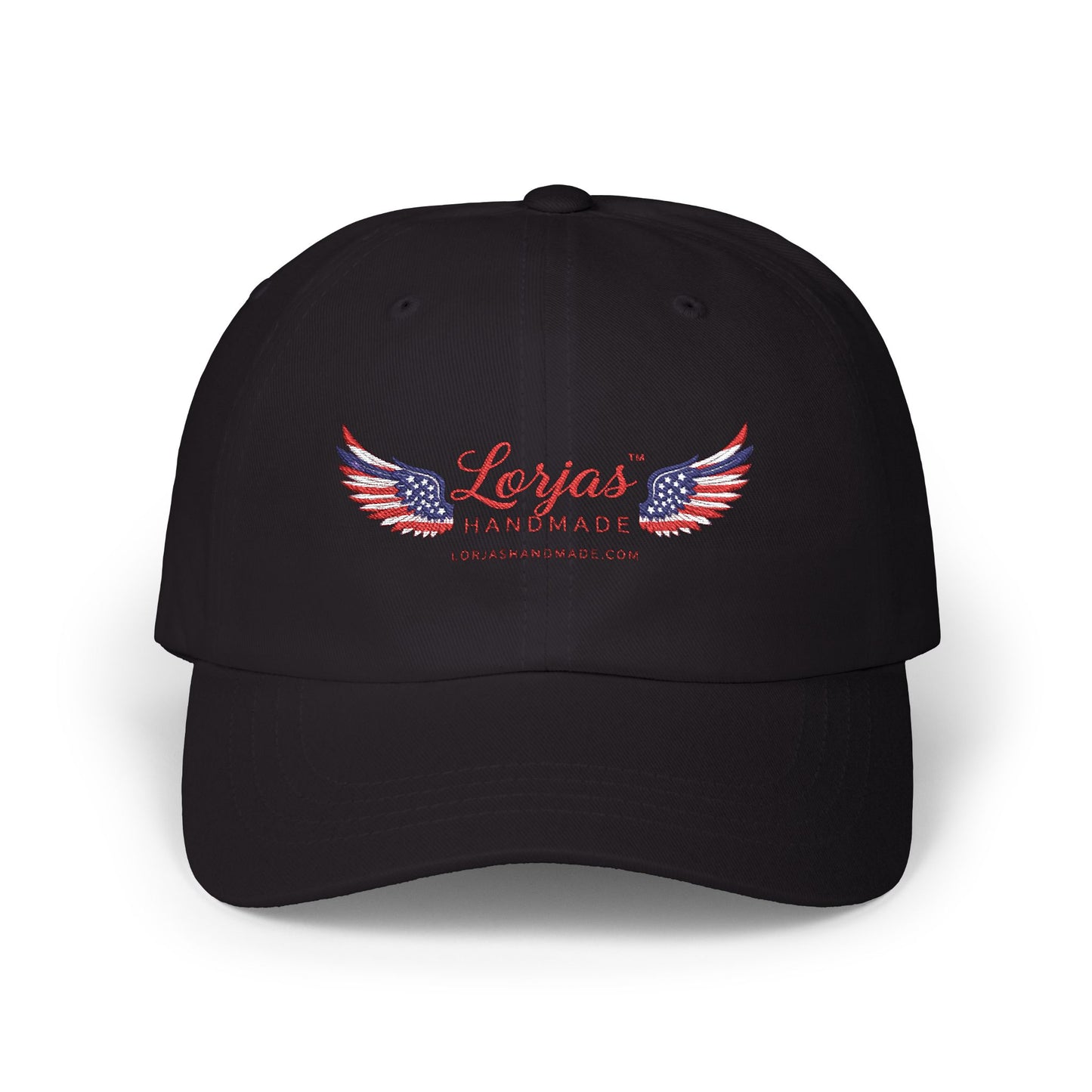 Classic Logo Cap – LorJas Handmade Wings Embroidered Baseball Hat