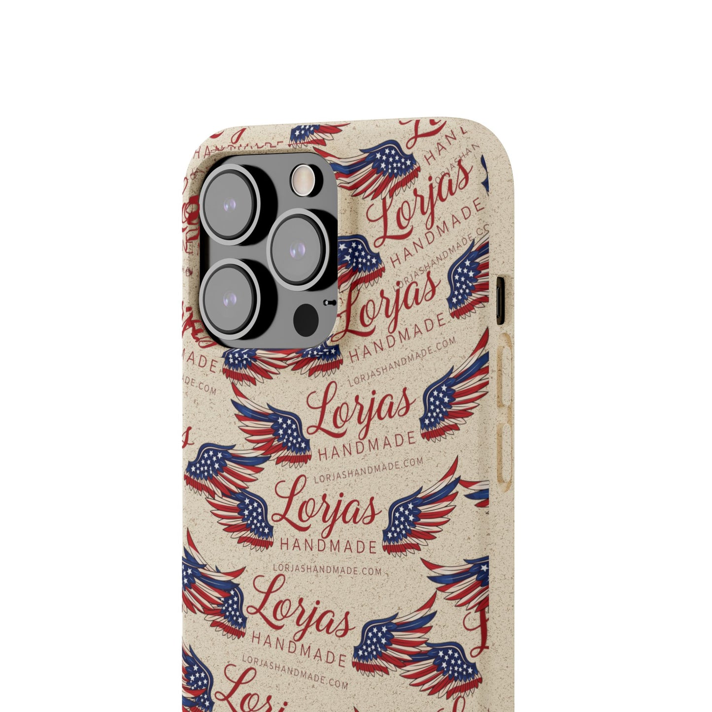 Biodegradable Phone Case — Eco-Friendly American Flag Design