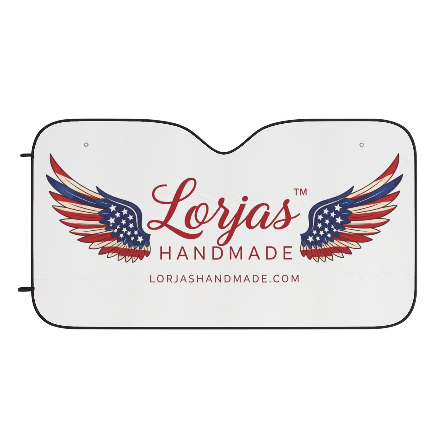 Parasol para Coche — Diseño de Ala Patriótica "Lorjas Hecho a Mano"