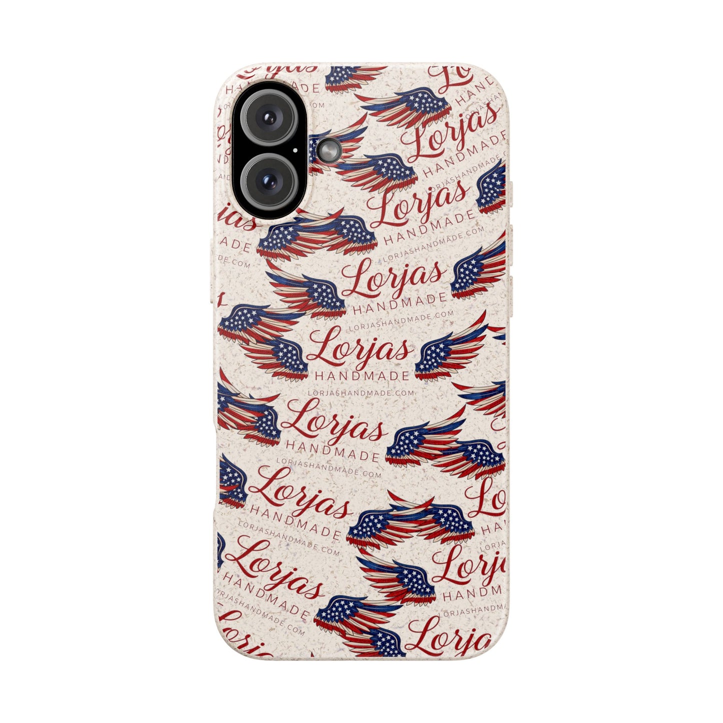 Biodegradable Phone Case — Eco-Friendly American Flag Design