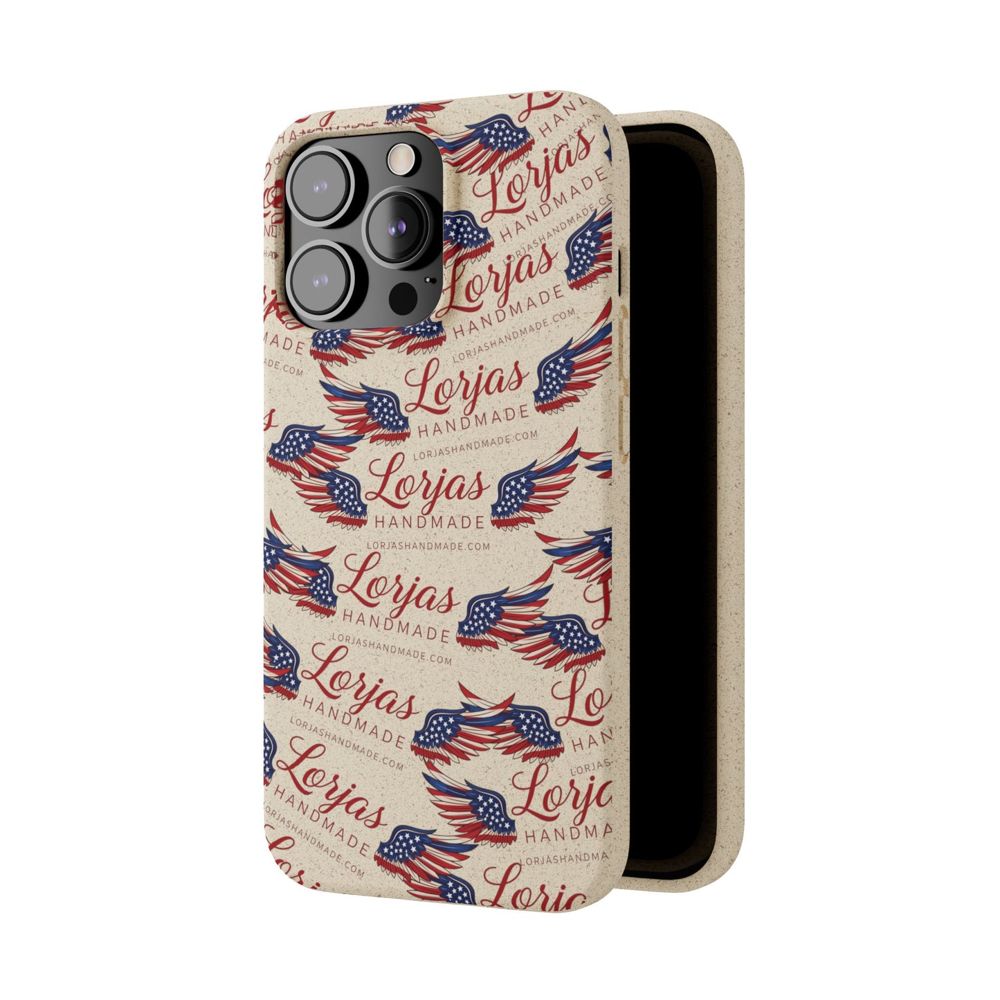 Biodegradable Phone Case — Eco-Friendly American Flag Design