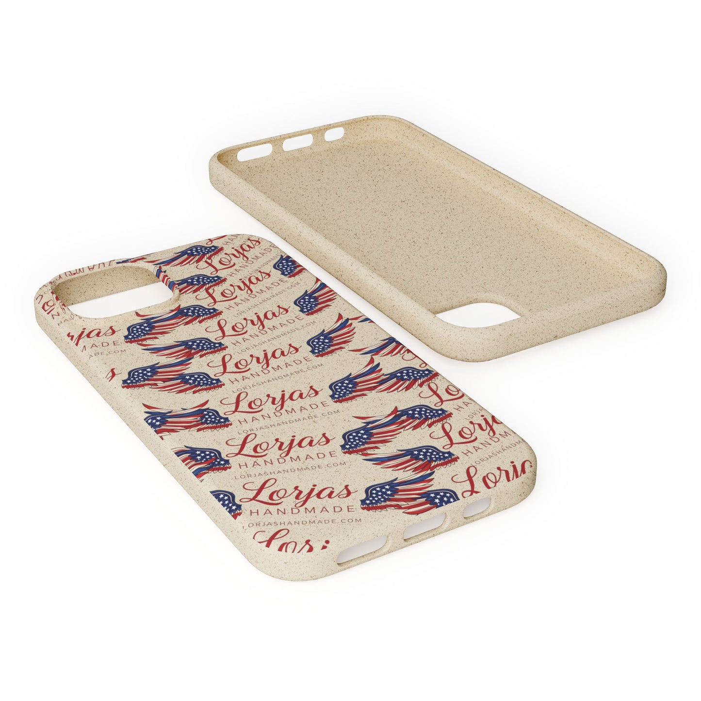 Biodegradable Phone Case — Eco-Friendly American Flag Design