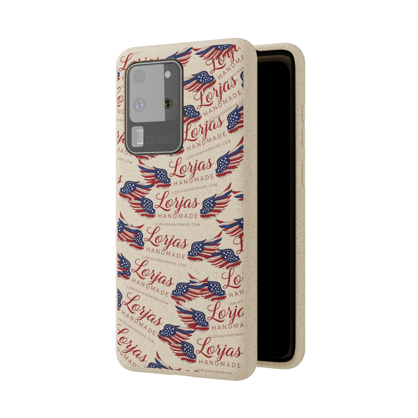 Biodegradable Phone Case — Eco-Friendly American Flag Design