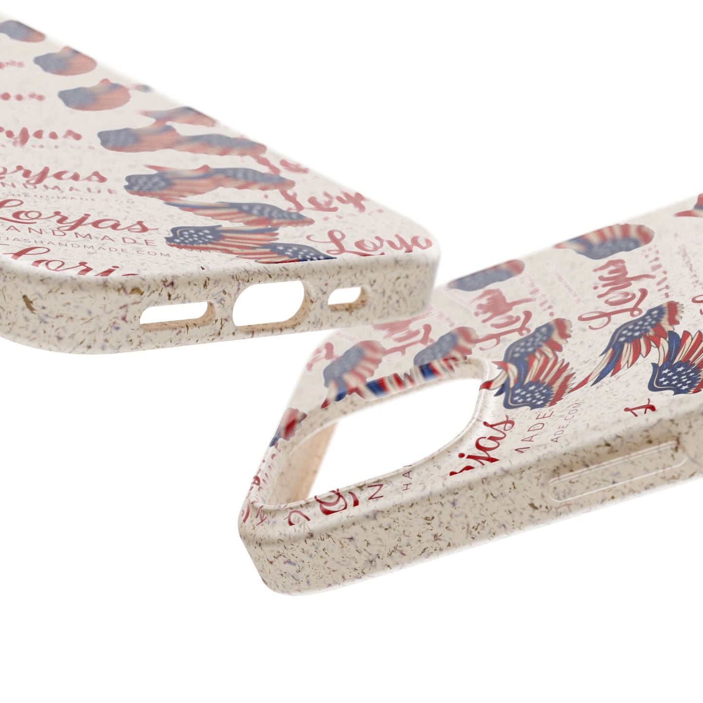 Biodegradable Phone Case — Eco-Friendly American Flag Design