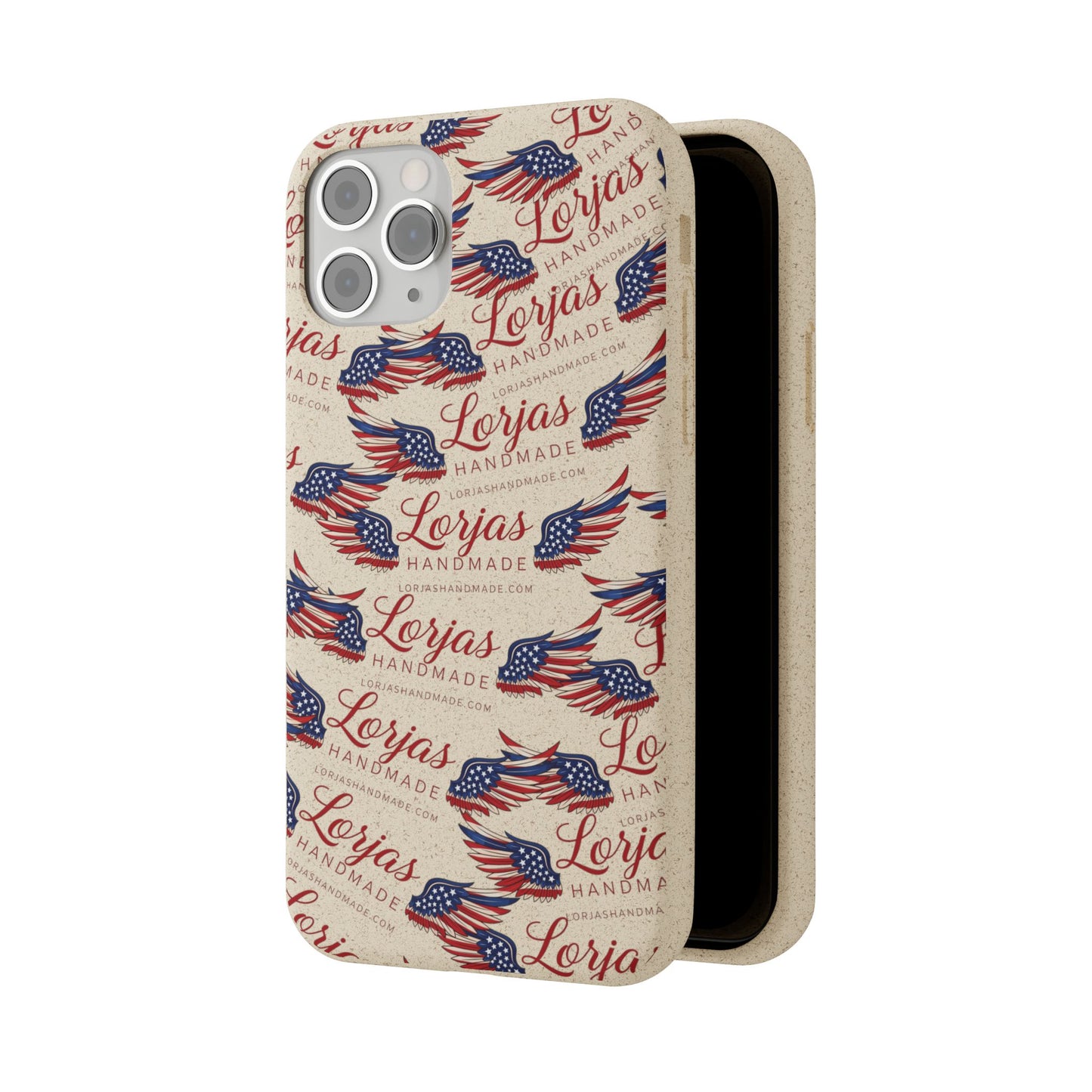 Biodegradable Phone Case — Eco-Friendly American Flag Design