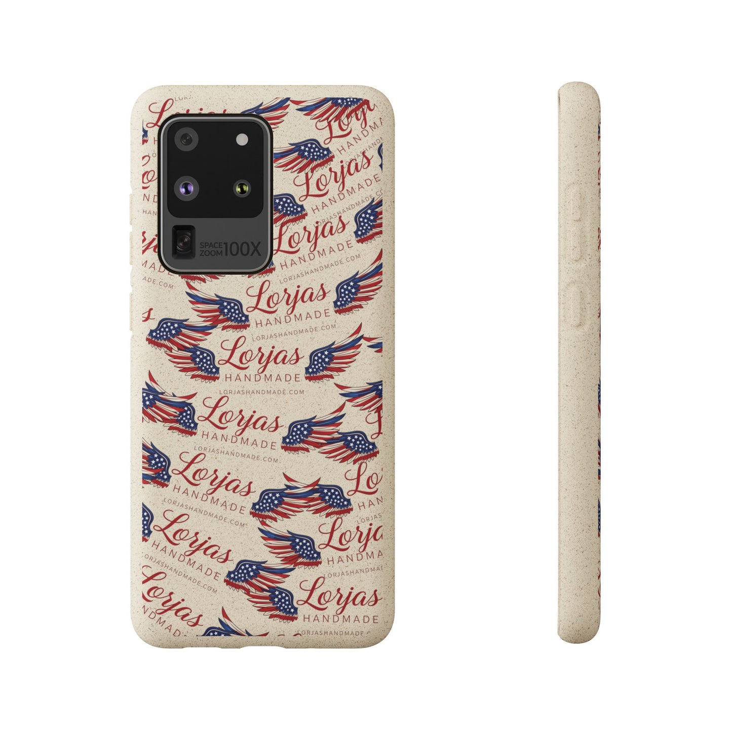 Biodegradable Phone Case — Eco-Friendly American Flag Design
