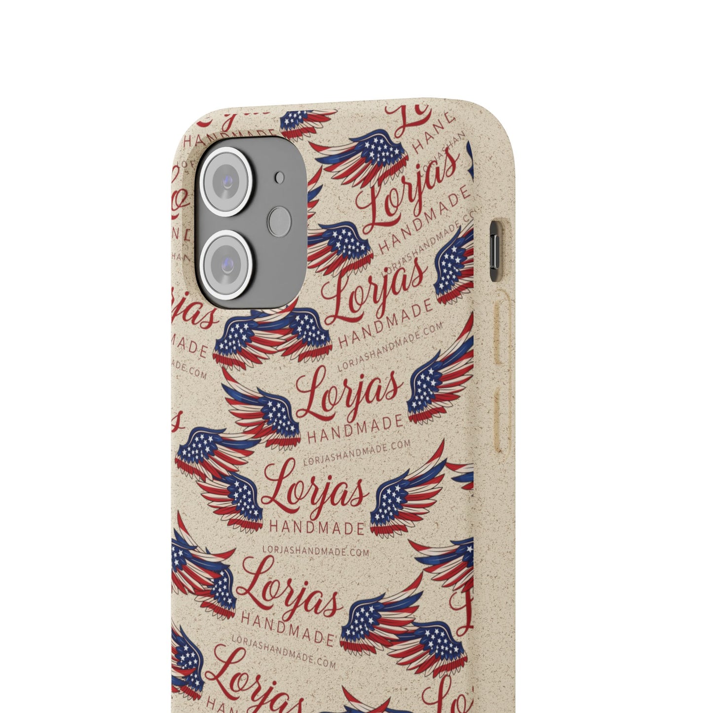 Biodegradable Phone Case — Eco-Friendly American Flag Design