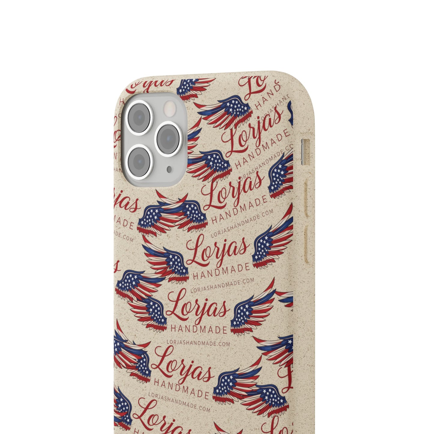 Biodegradable Phone Case — Eco-Friendly American Flag Design