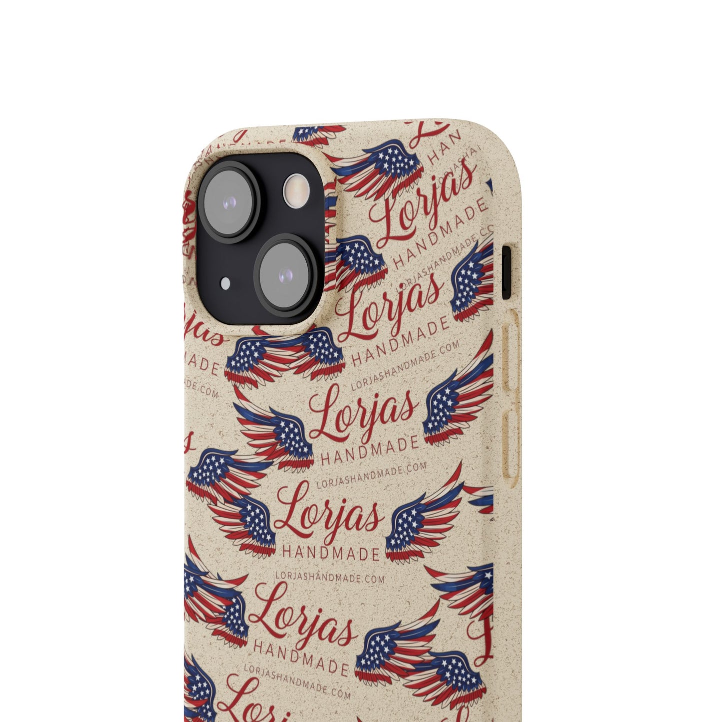 Biodegradable Phone Case — Eco-Friendly American Flag Design