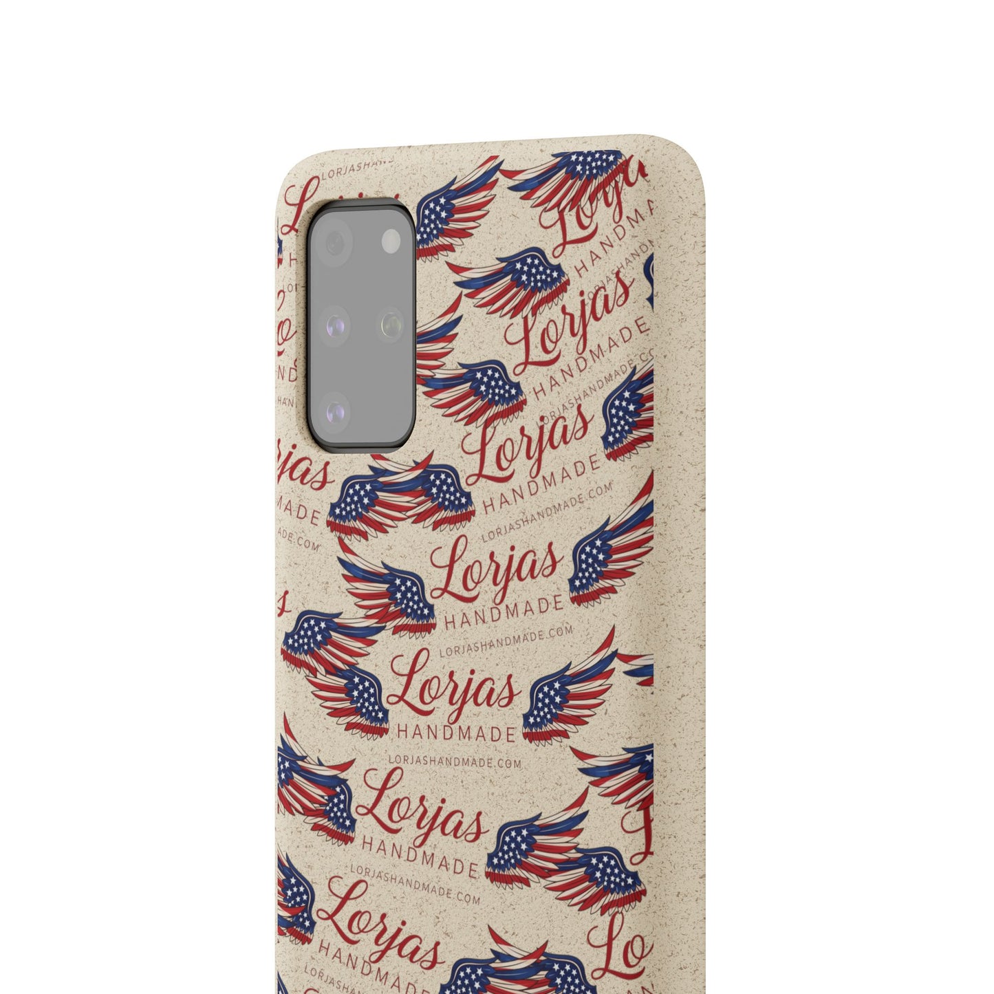 Biodegradable Phone Case — Eco-Friendly American Flag Design