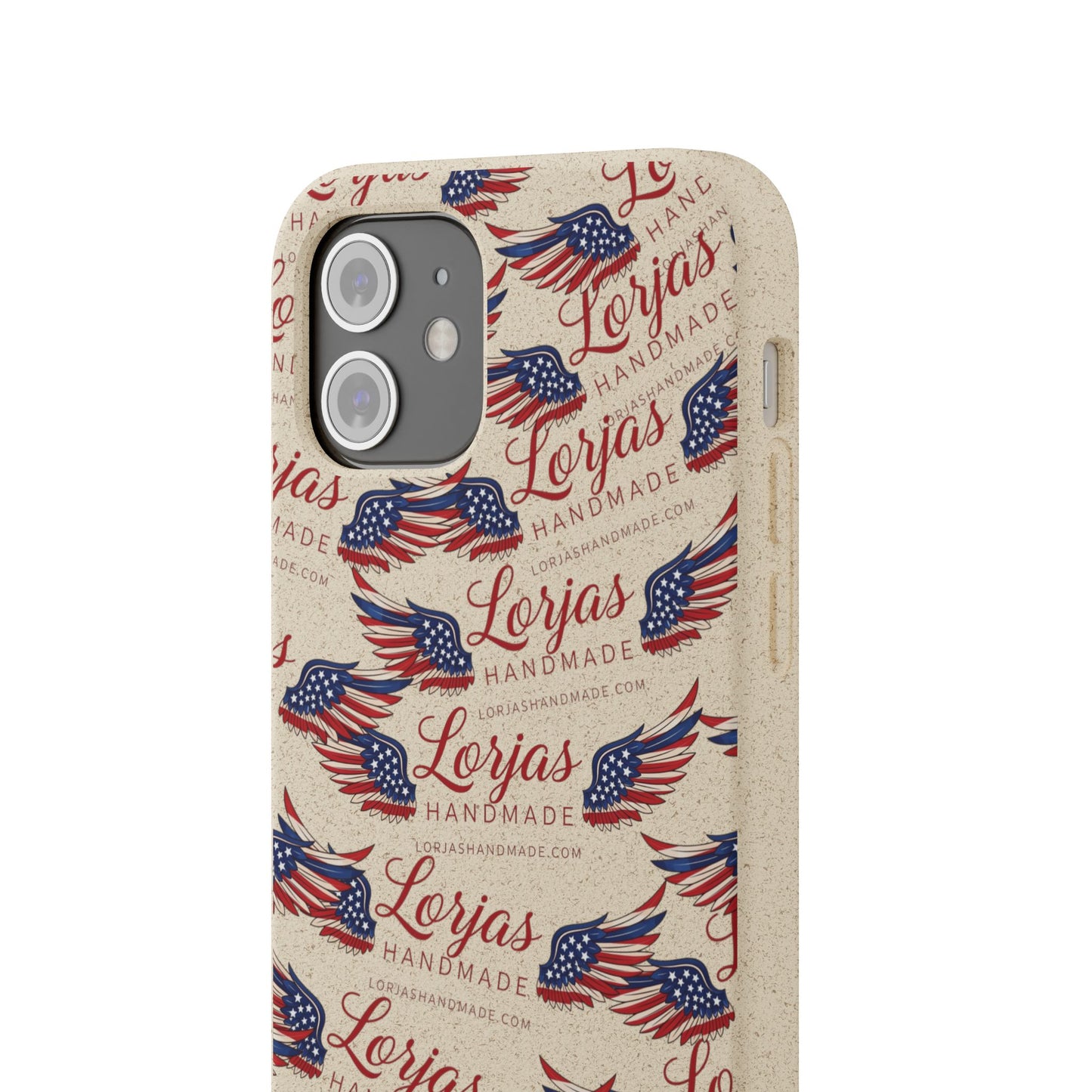 Biodegradable Phone Case — Eco-Friendly American Flag Design