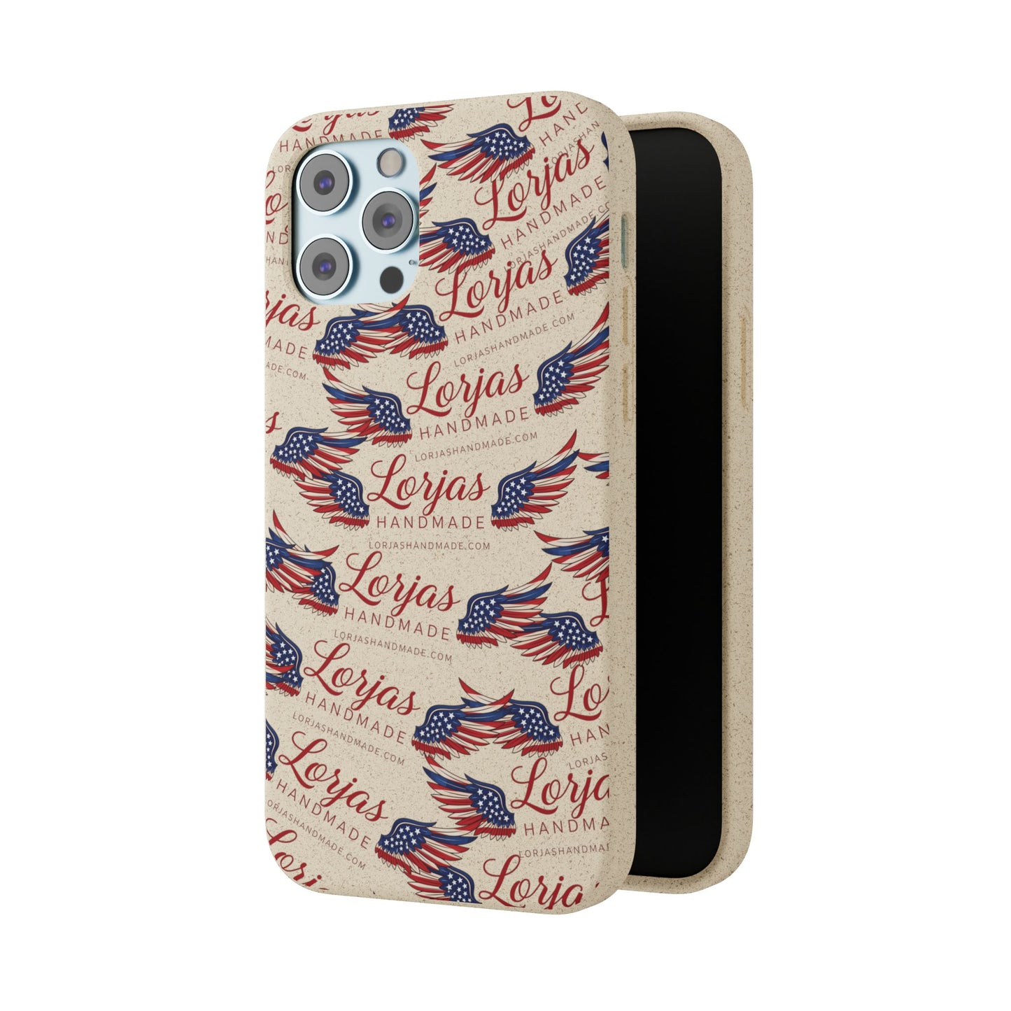 Biodegradable Phone Case — Eco-Friendly American Flag Design