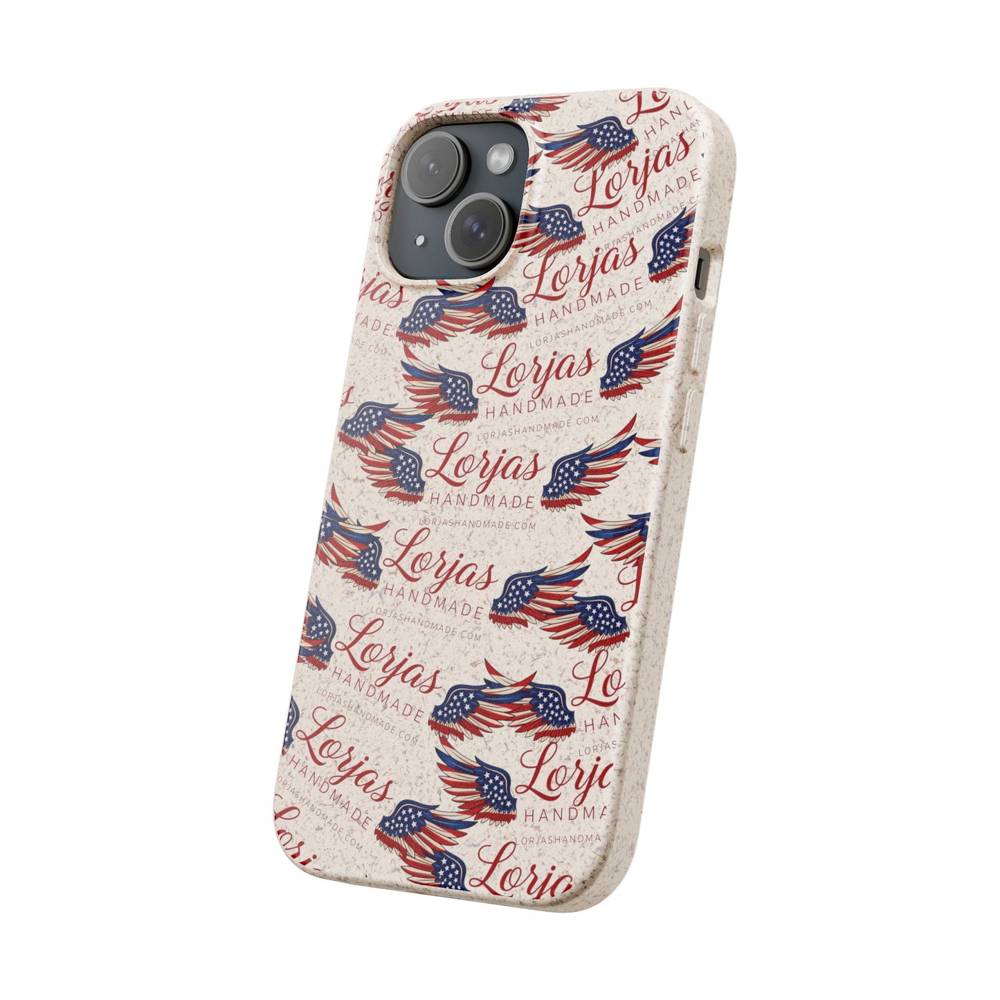 Biodegradable Phone Case — Eco-Friendly American Flag Design