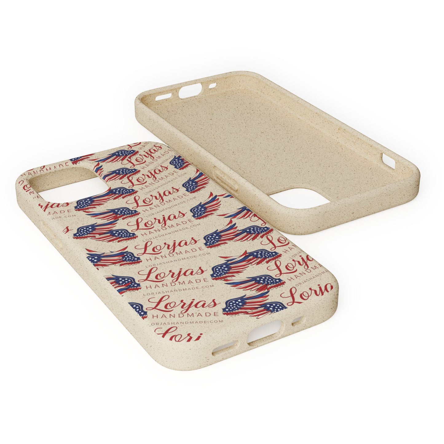 Biodegradable Phone Case — Eco-Friendly American Flag Design