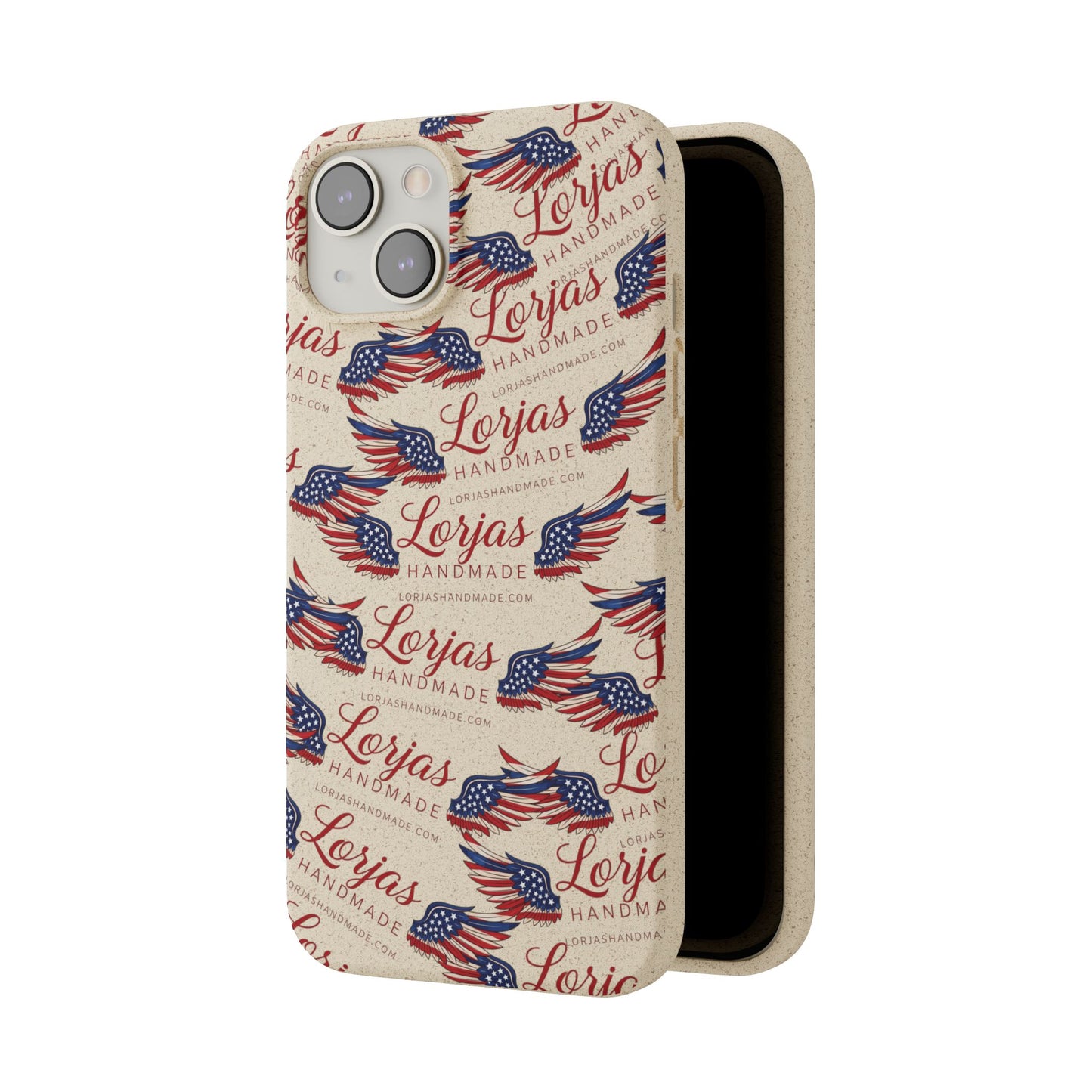 Biodegradable Phone Case — Eco-Friendly American Flag Design