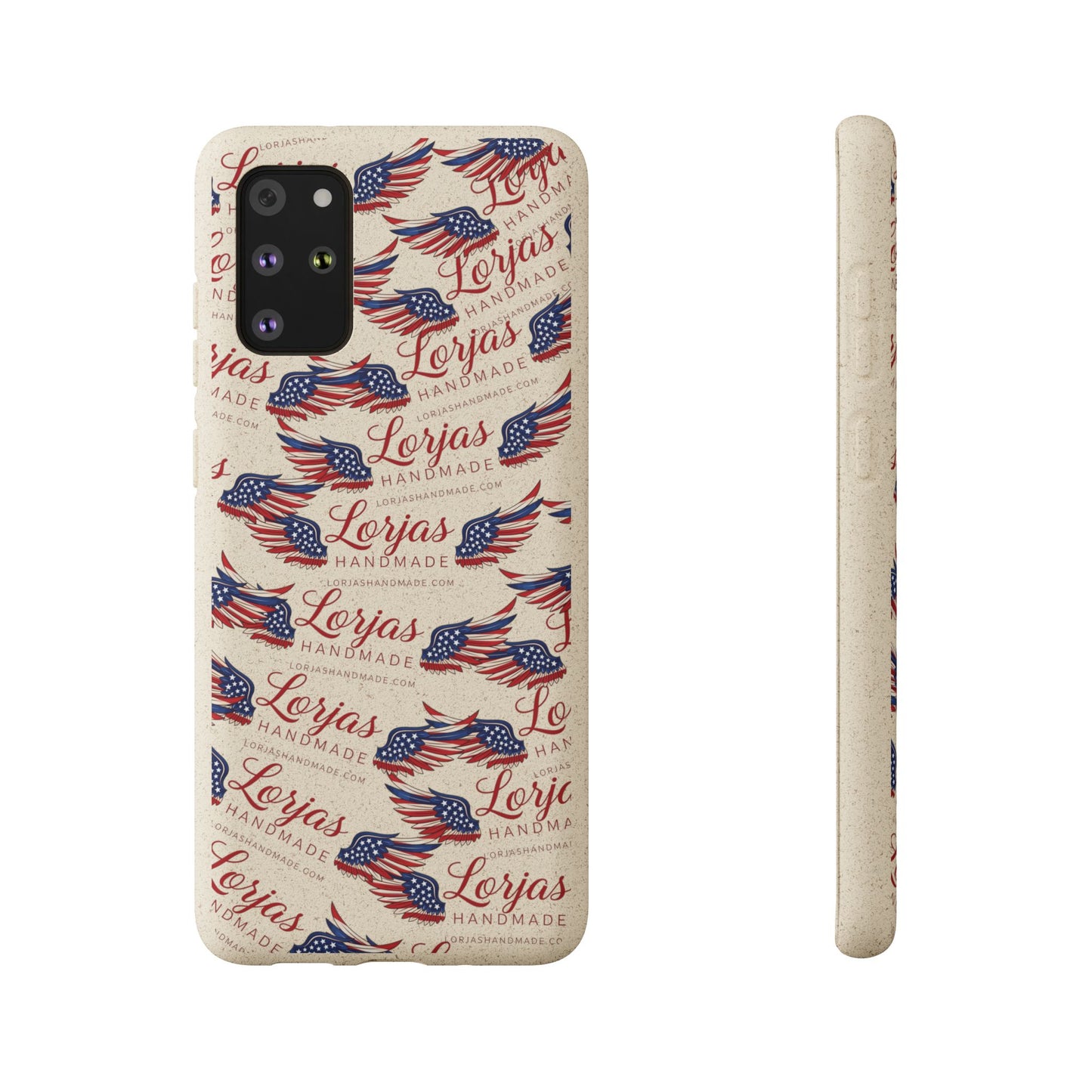 Biodegradable Phone Case — Eco-Friendly American Flag Design