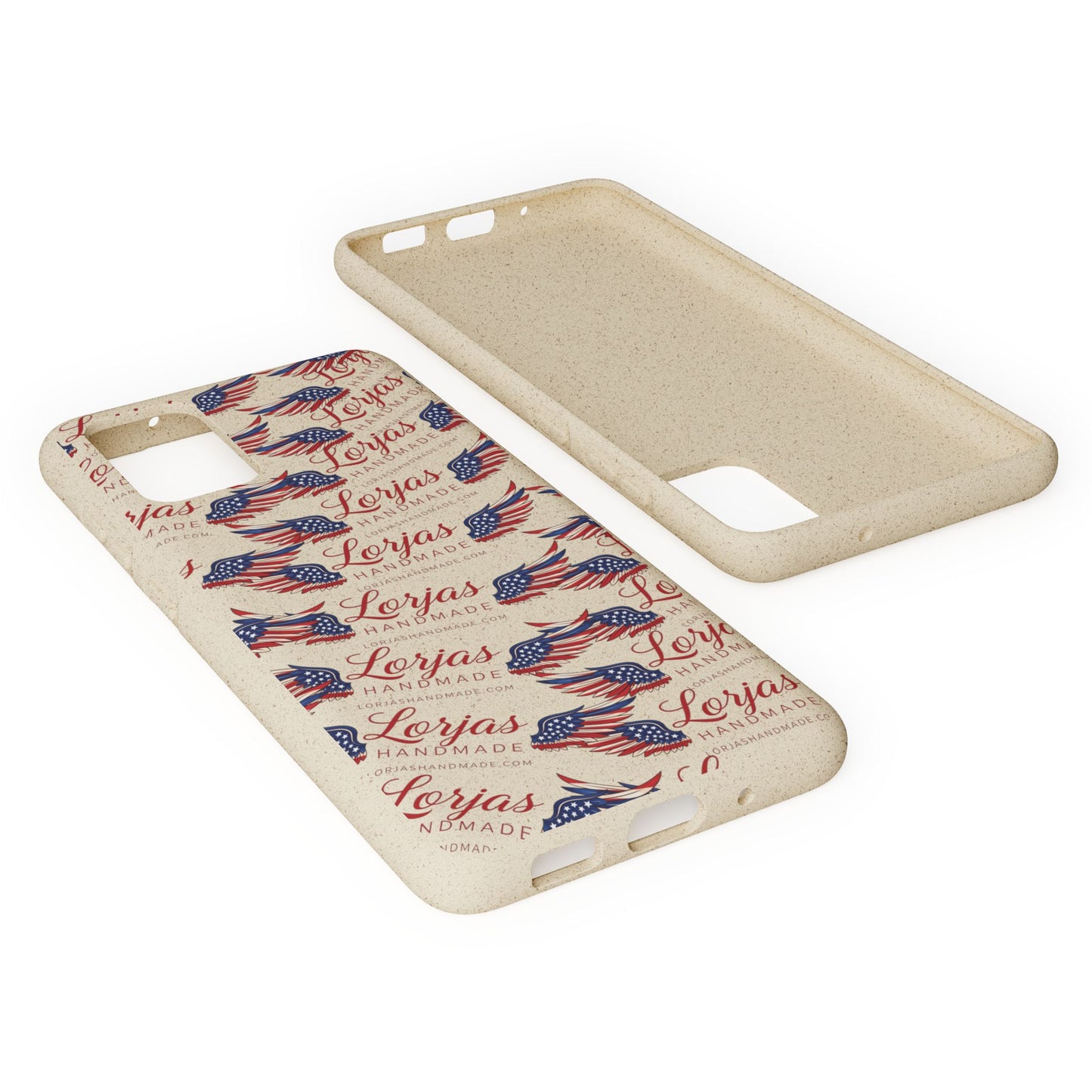 Biodegradable Phone Case — Eco-Friendly American Flag Design