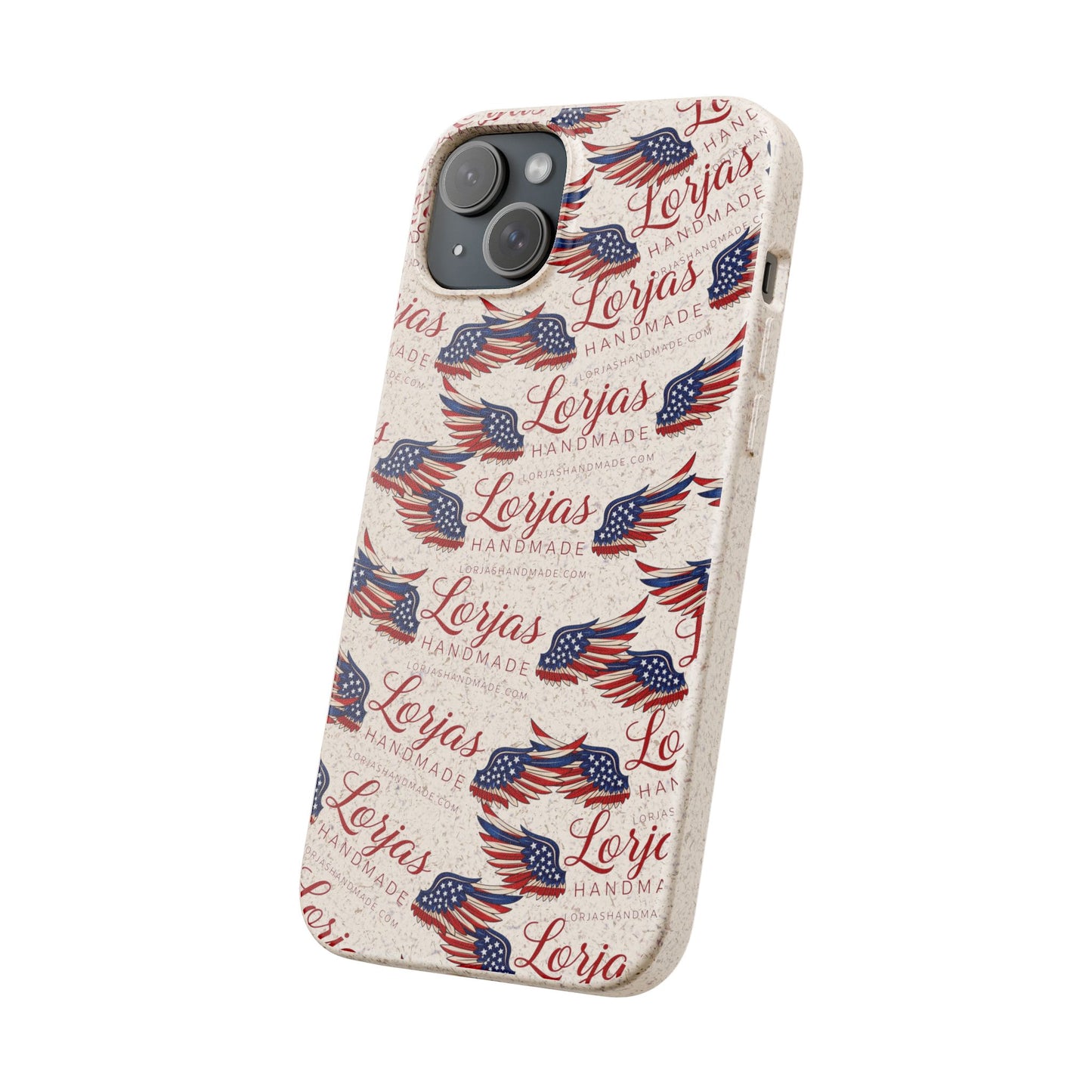 Biodegradable Phone Case — Eco-Friendly American Flag Design