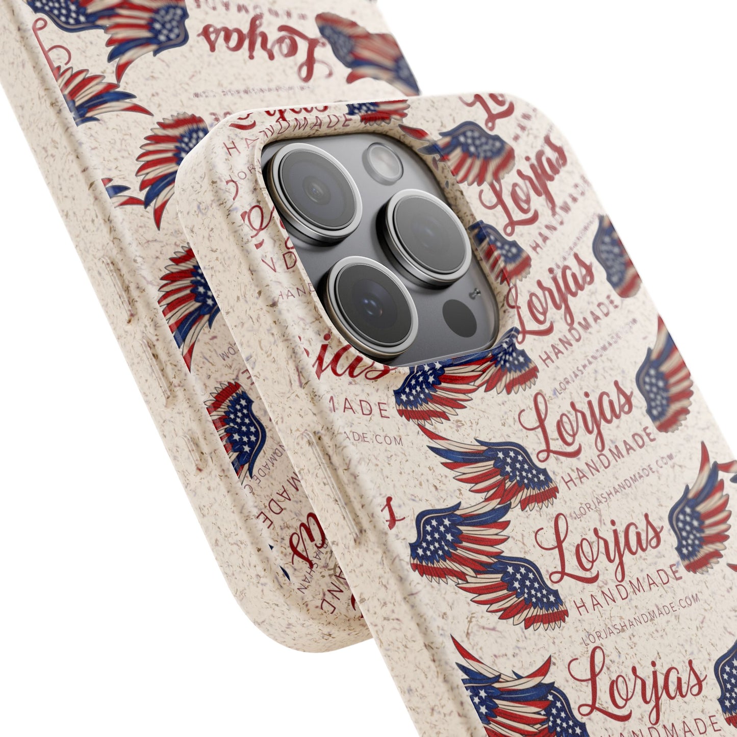 Biodegradable Phone Case — Eco-Friendly American Flag Design