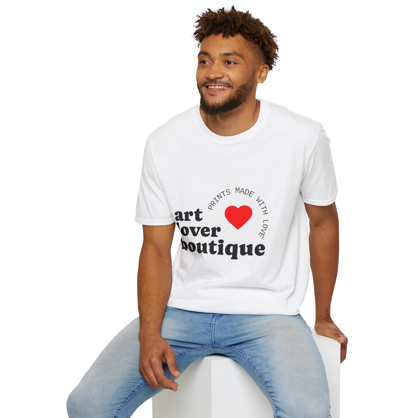 Art Lover T‑Shirt — "Prints Made With Love" Heart Boutique Tee -LorJas Handmade Comfy Tee