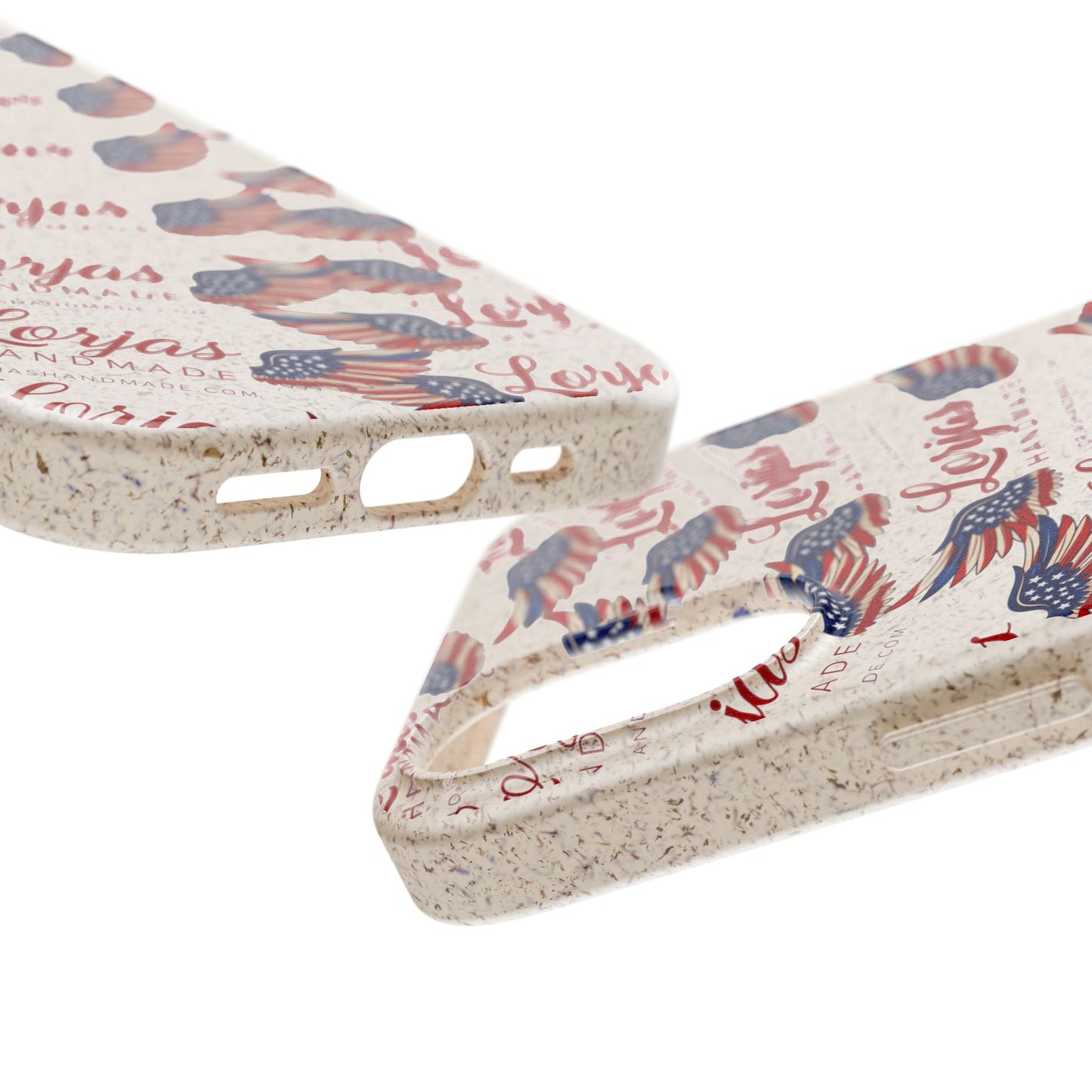 Biodegradable Phone Case — Eco-Friendly American Flag Design