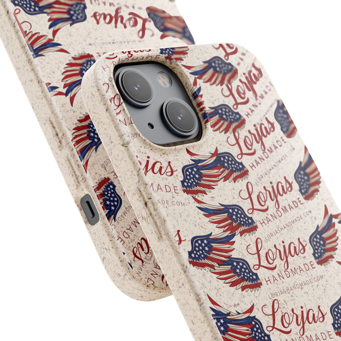 Biodegradable Phone Case — Eco-Friendly American Flag Design