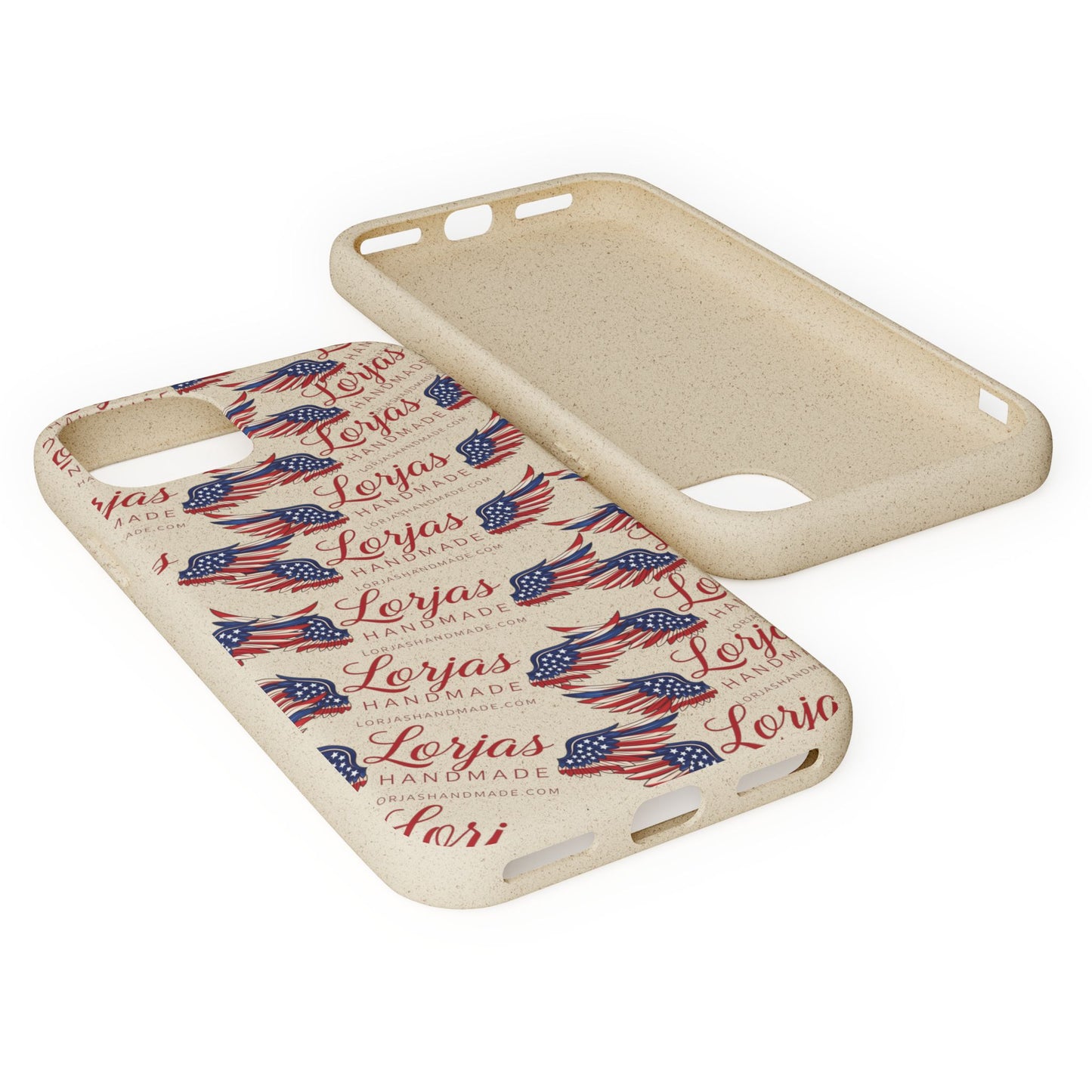 Biodegradable Phone Case — Eco-Friendly American Flag Design
