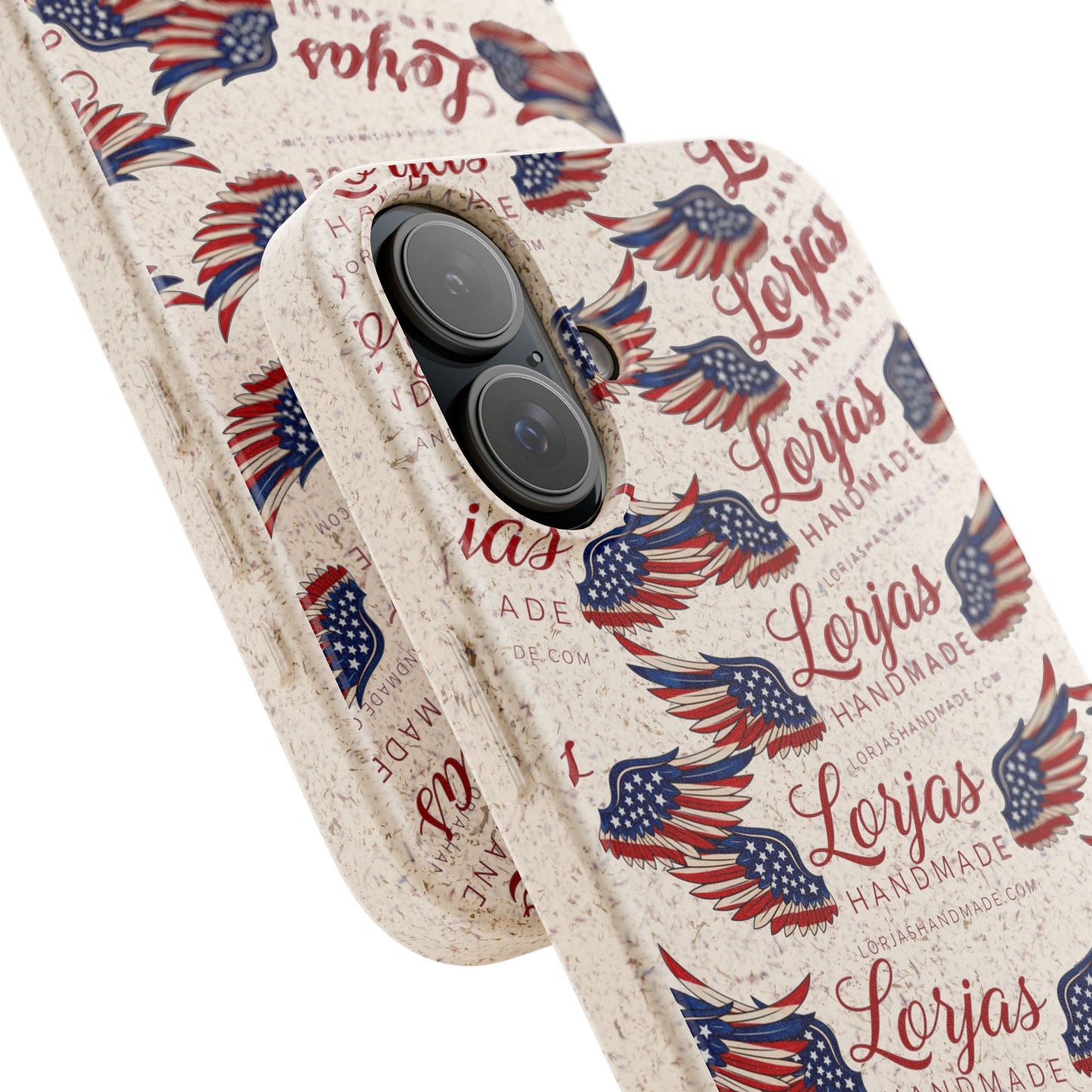 Biodegradable Phone Case — Eco-Friendly American Flag Design