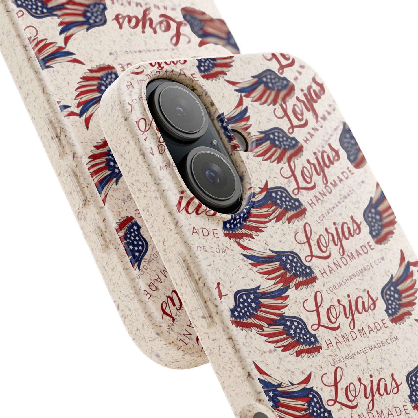 Biodegradable Phone Case — Eco-Friendly American Flag Design