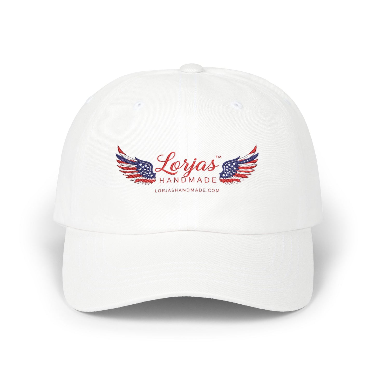 Classic Logo Cap – LorJas Handmade Wings Embroidered Baseball Hat