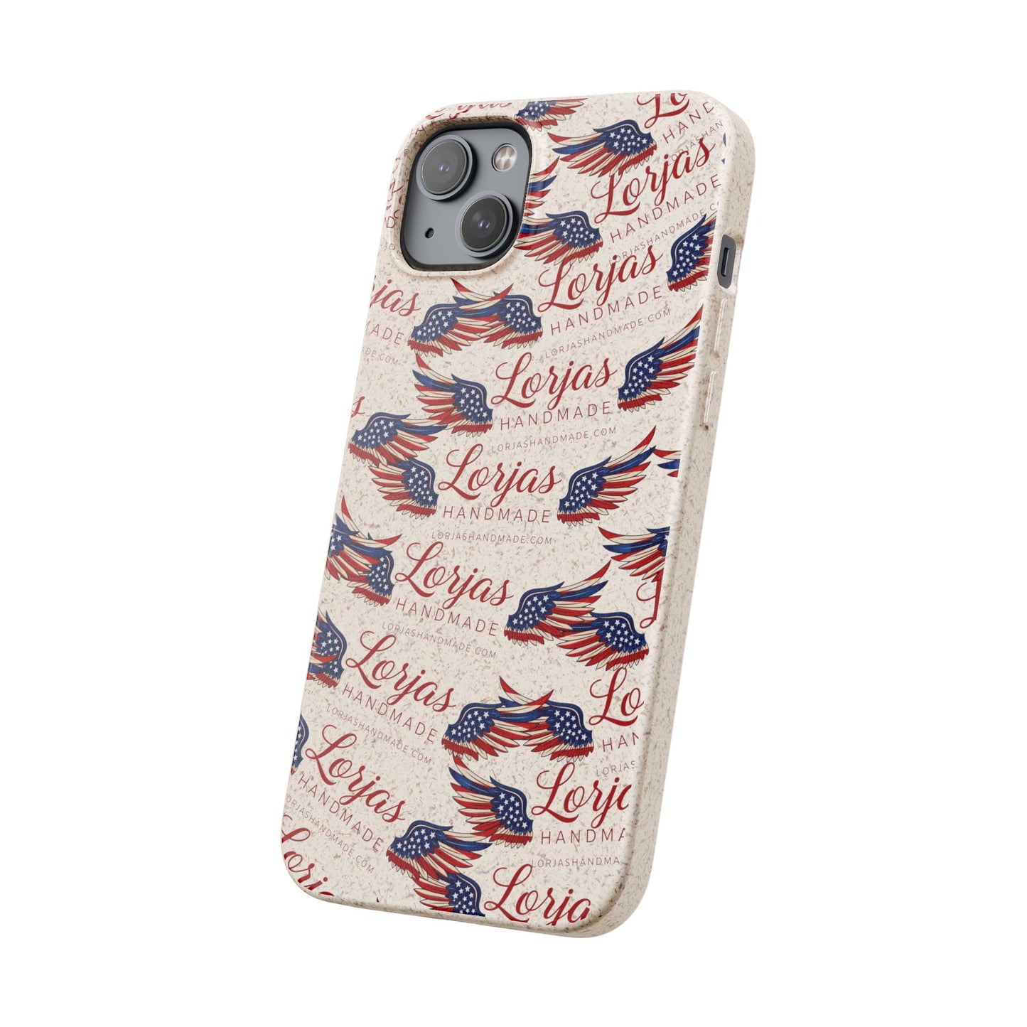 Biodegradable Phone Case — Eco-Friendly American Flag Design