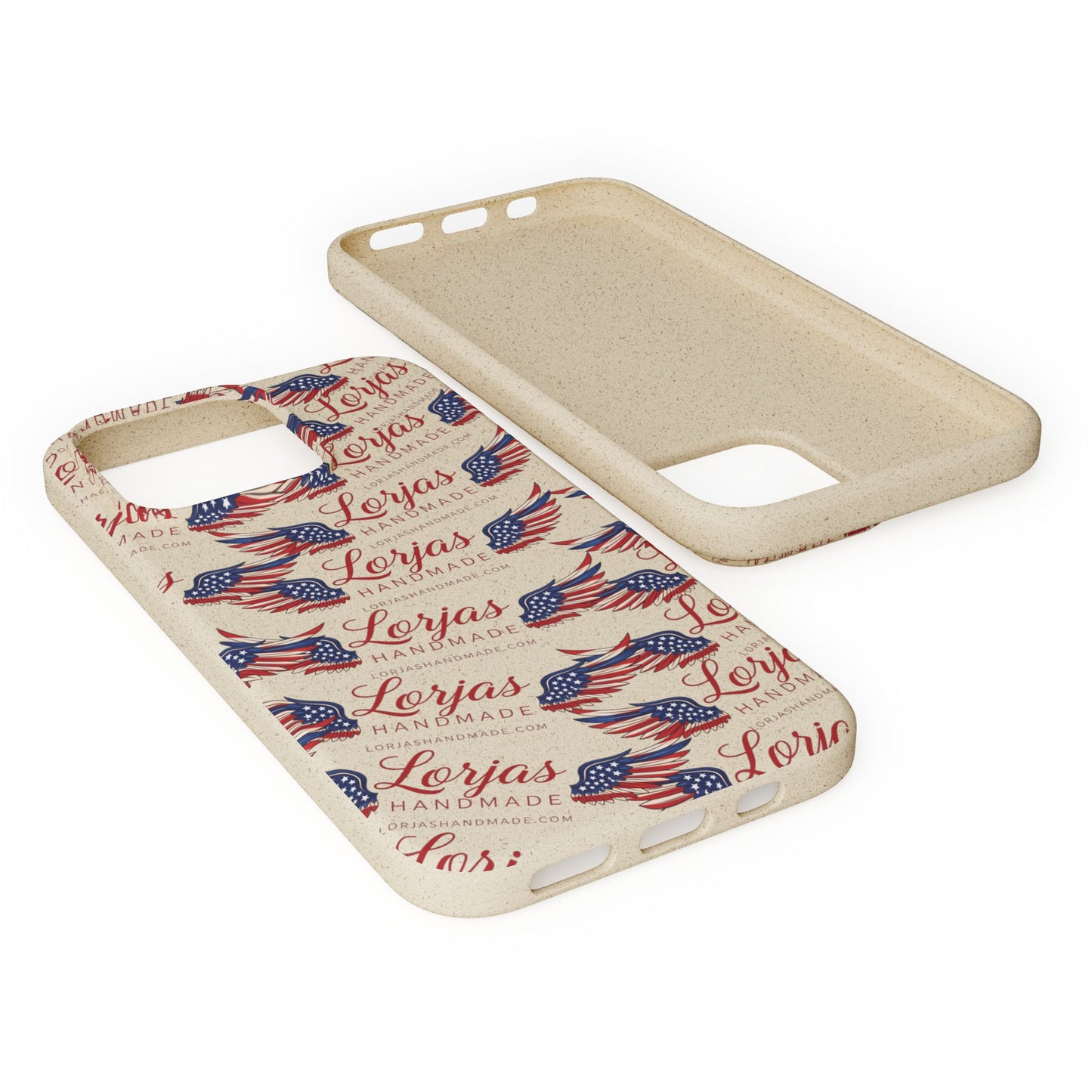 Biodegradable Phone Case — Eco-Friendly American Flag Design