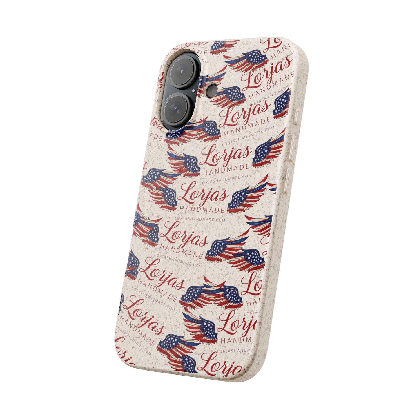 Biodegradable Phone Case — Eco-Friendly American Flag Design