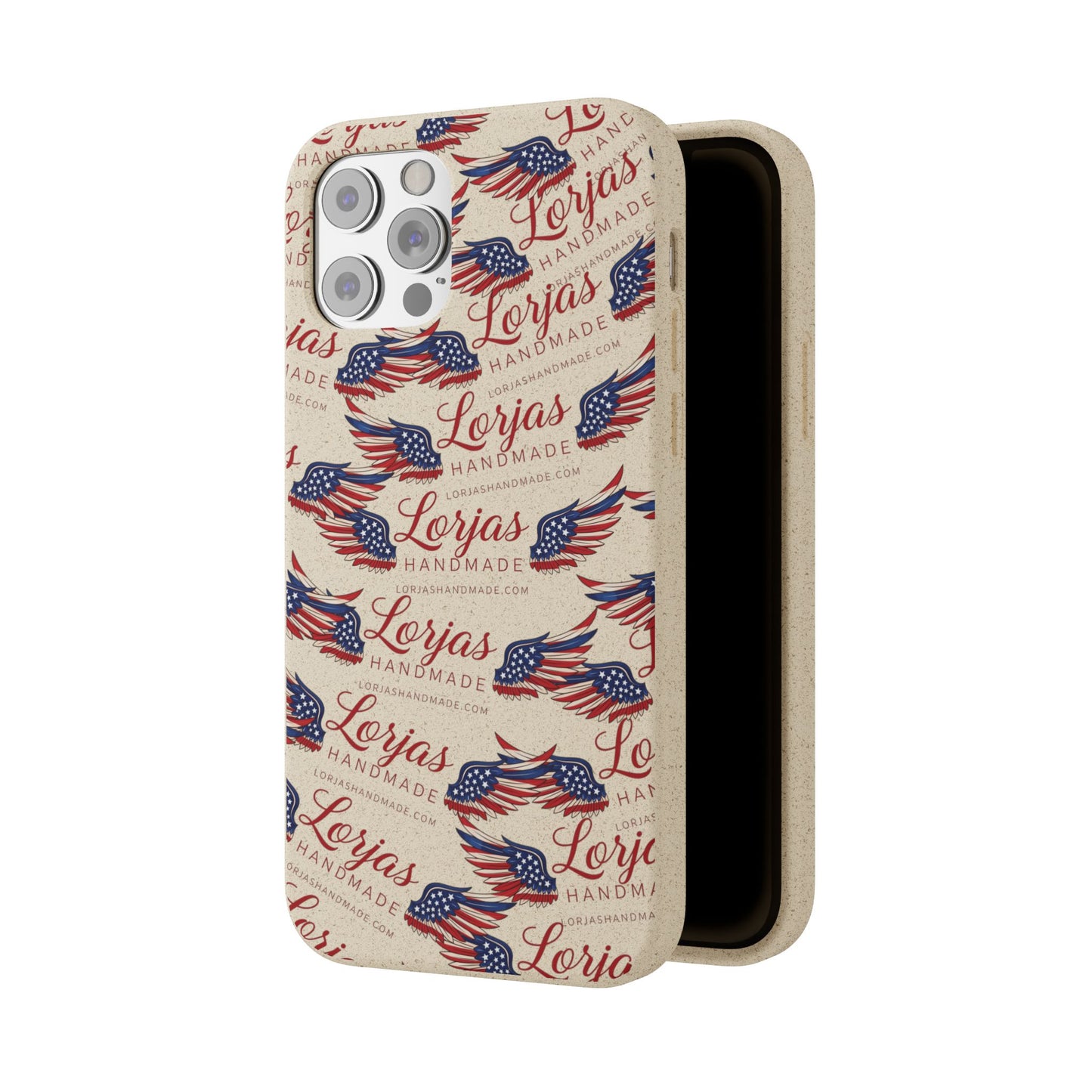 Biodegradable Phone Case — Eco-Friendly American Flag Design