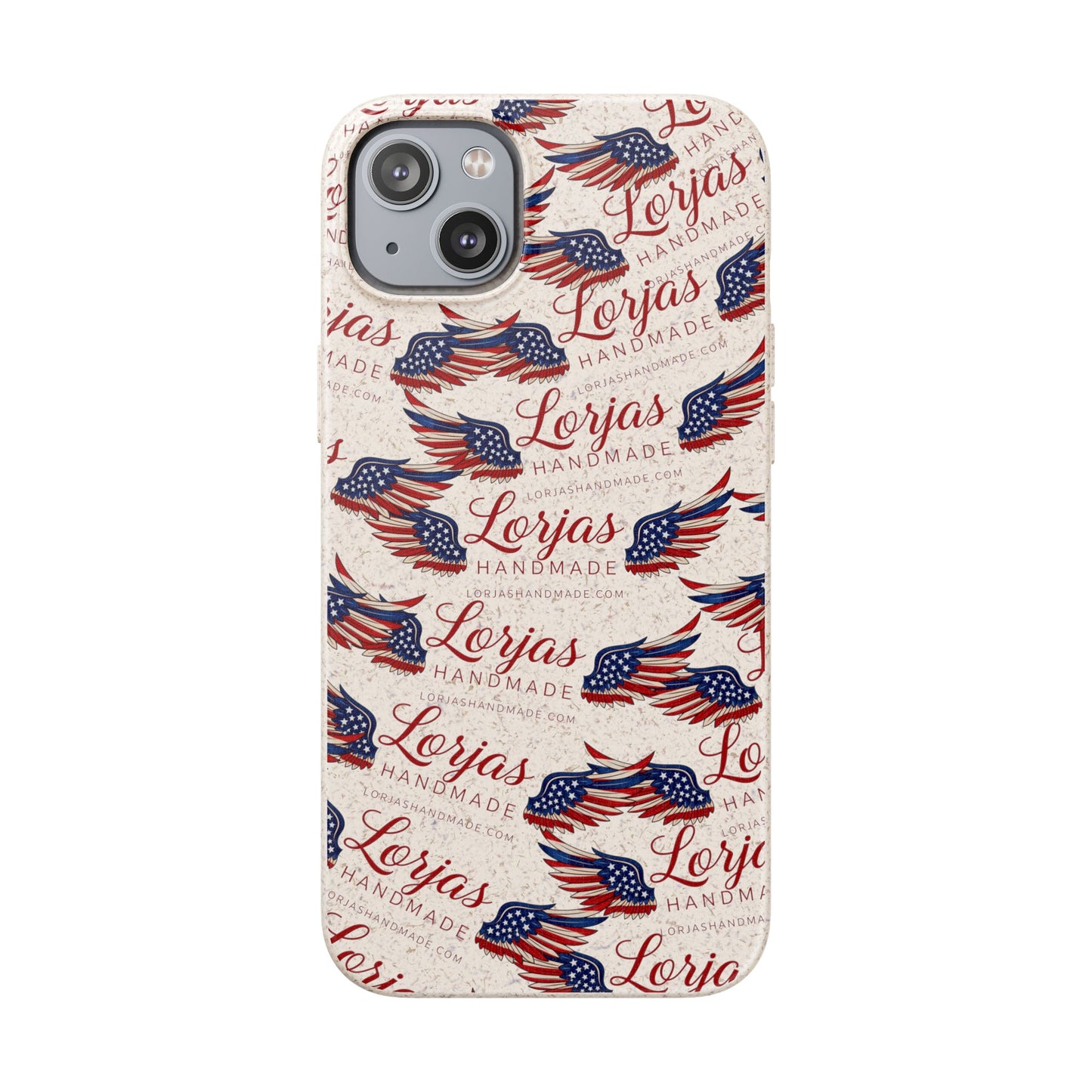 Biodegradable Phone Case — Eco-Friendly American Flag Design