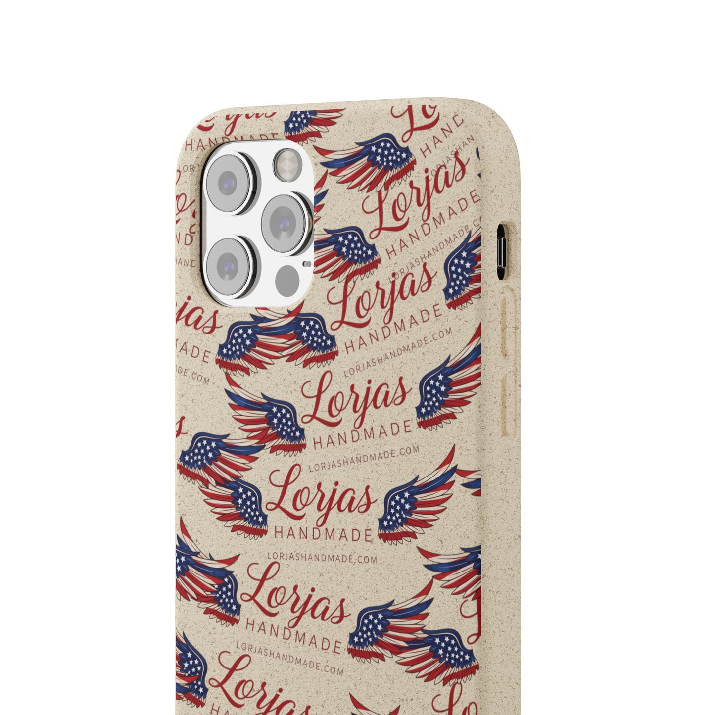 Biodegradable Phone Case — Eco-Friendly American Flag Design
