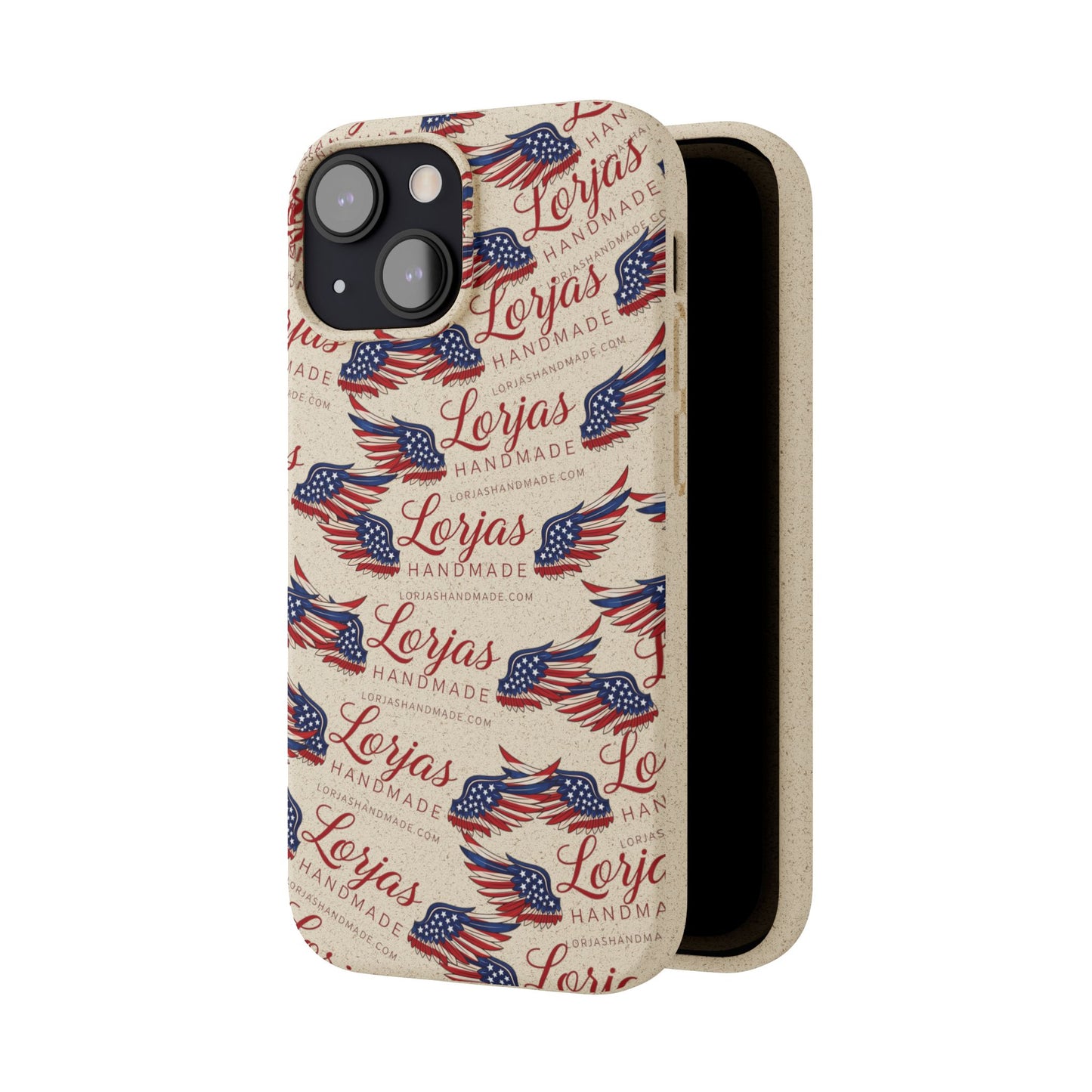 Biodegradable Phone Case — Eco-Friendly American Flag Design
