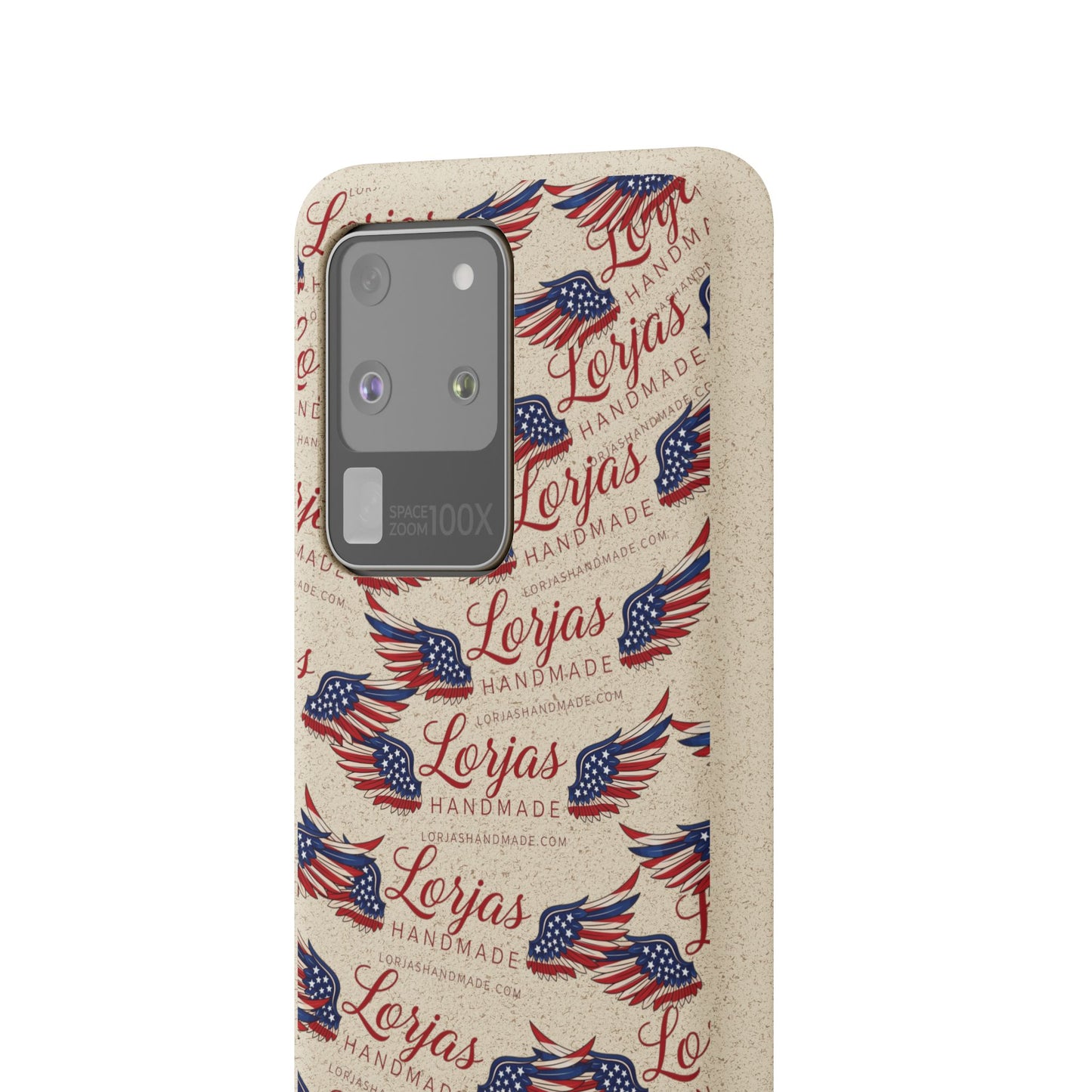 Biodegradable Phone Case — Eco-Friendly American Flag Design