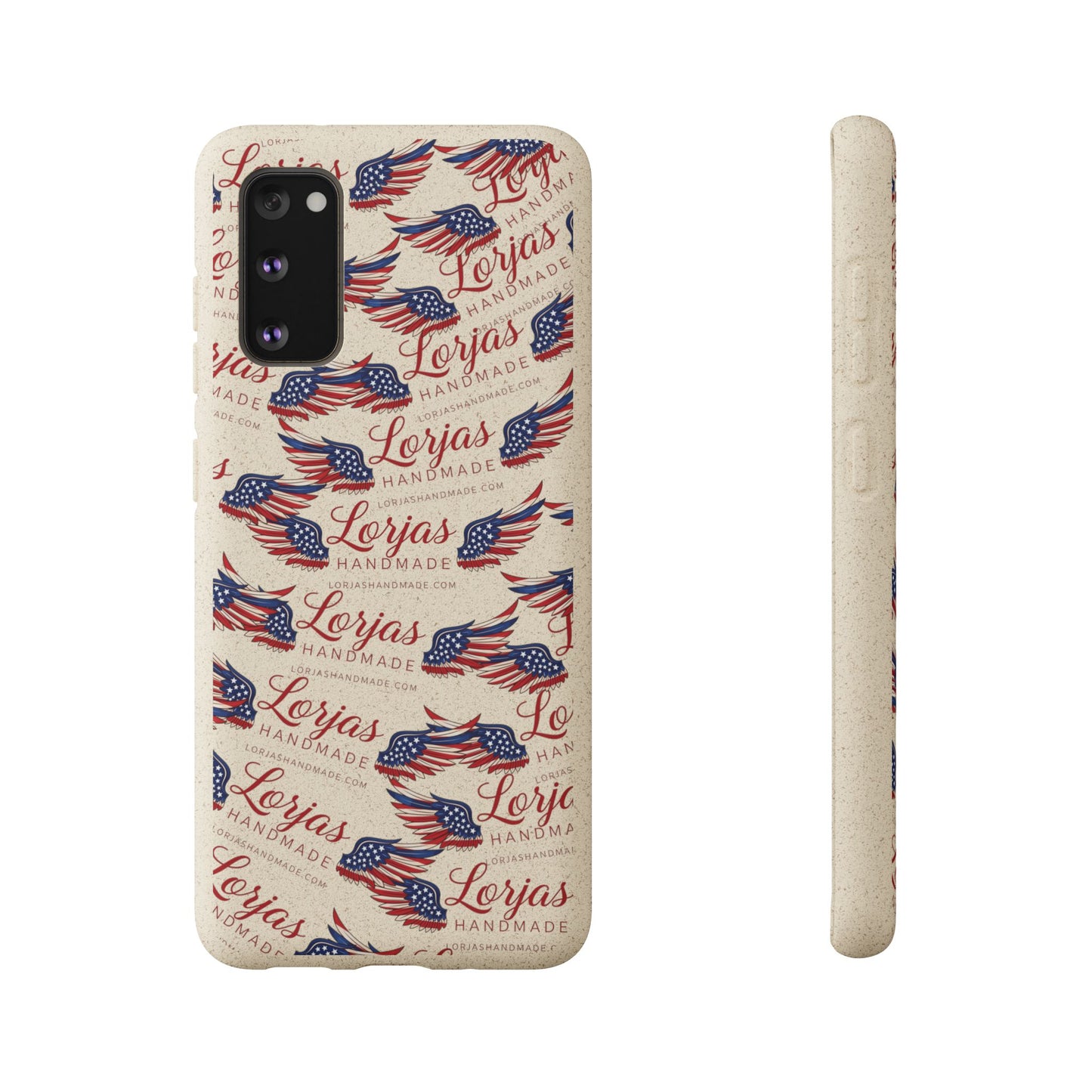Biodegradable Phone Case — Eco-Friendly American Flag Design