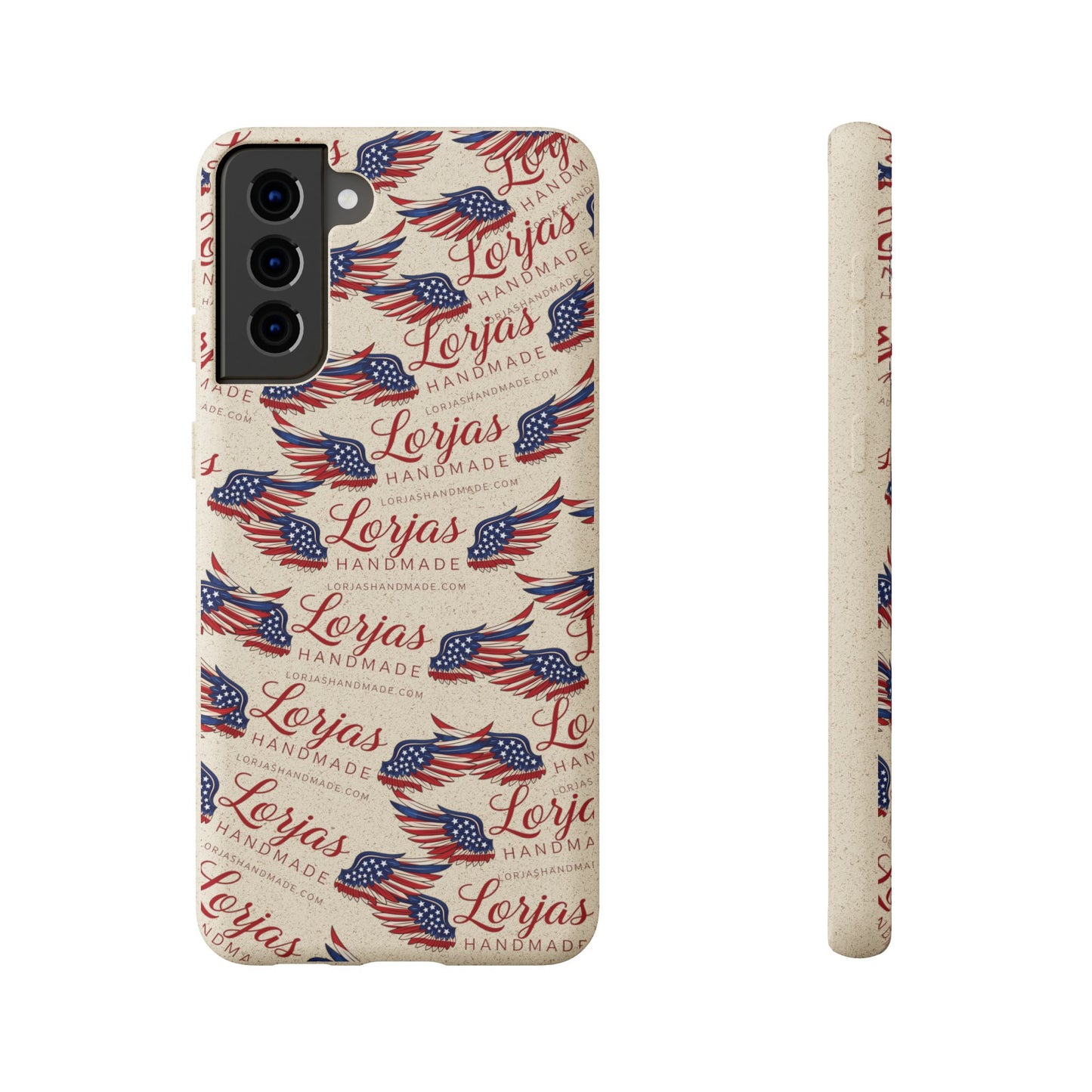 Biodegradable Phone Case — Eco-Friendly American Flag Design