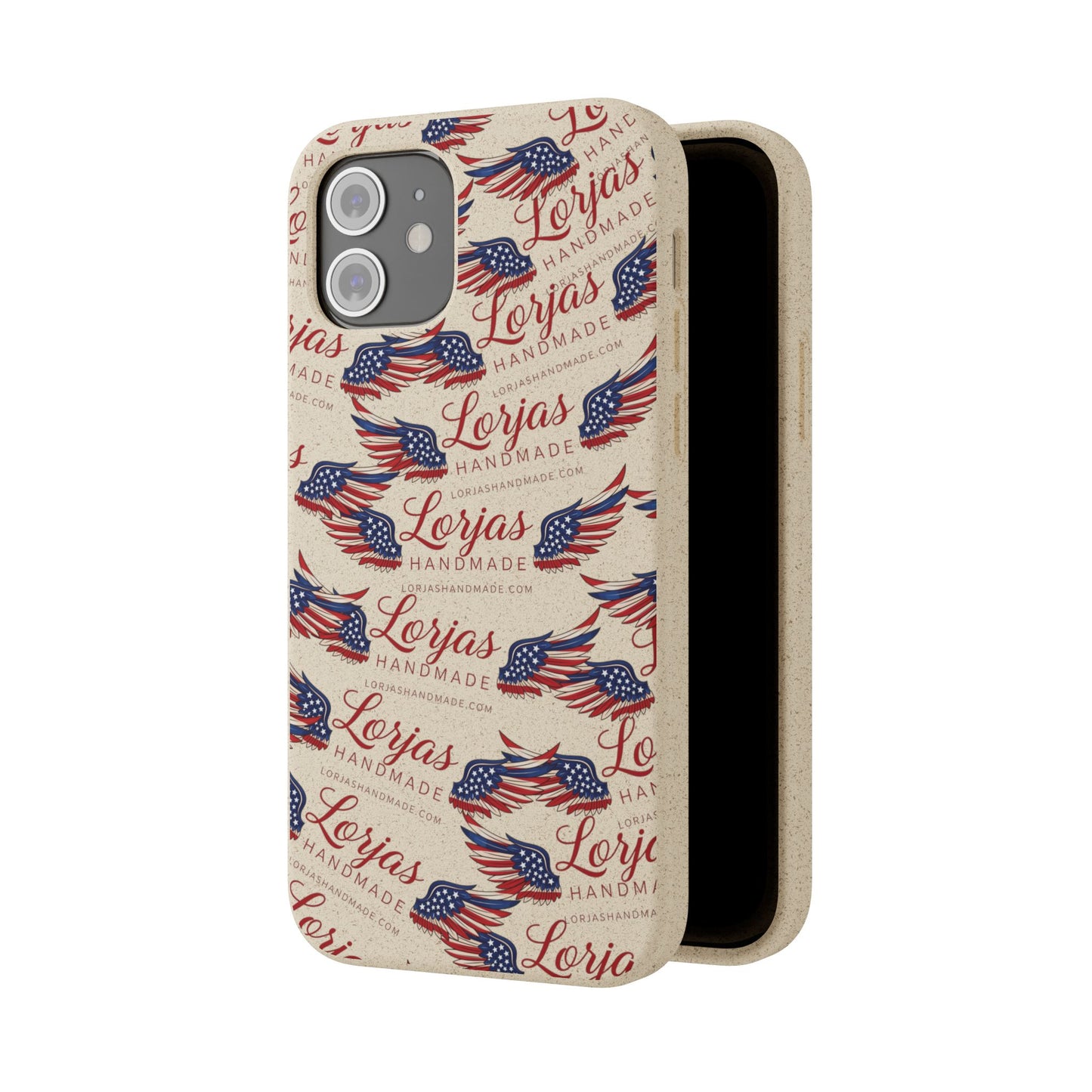 Biodegradable Phone Case — Eco-Friendly American Flag Design